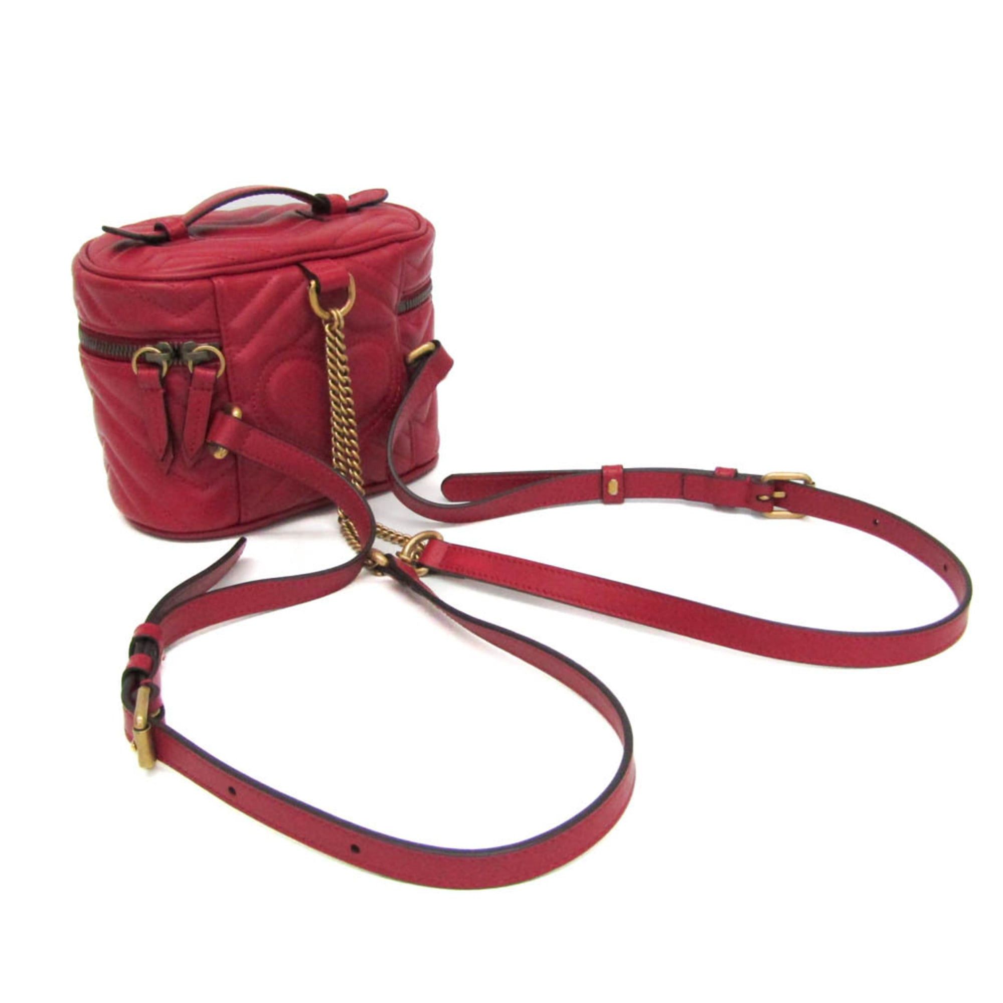 Gucci Gucci GG Marmont Quilting 598594 Women's Leather Backpack Red Color Size ONE SIZE - 2 Thumbnail