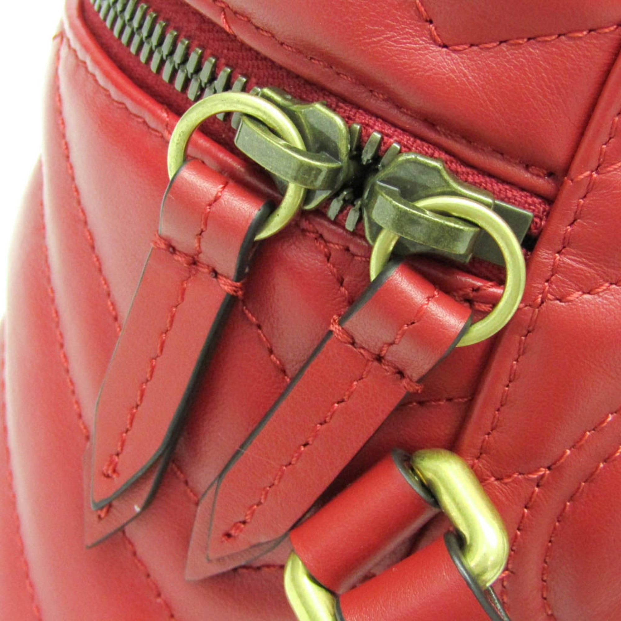Gucci Gucci GG Marmont Quilting 598594 Women's Leather Backpack Red Color Size ONE SIZE - 6 Thumbnail