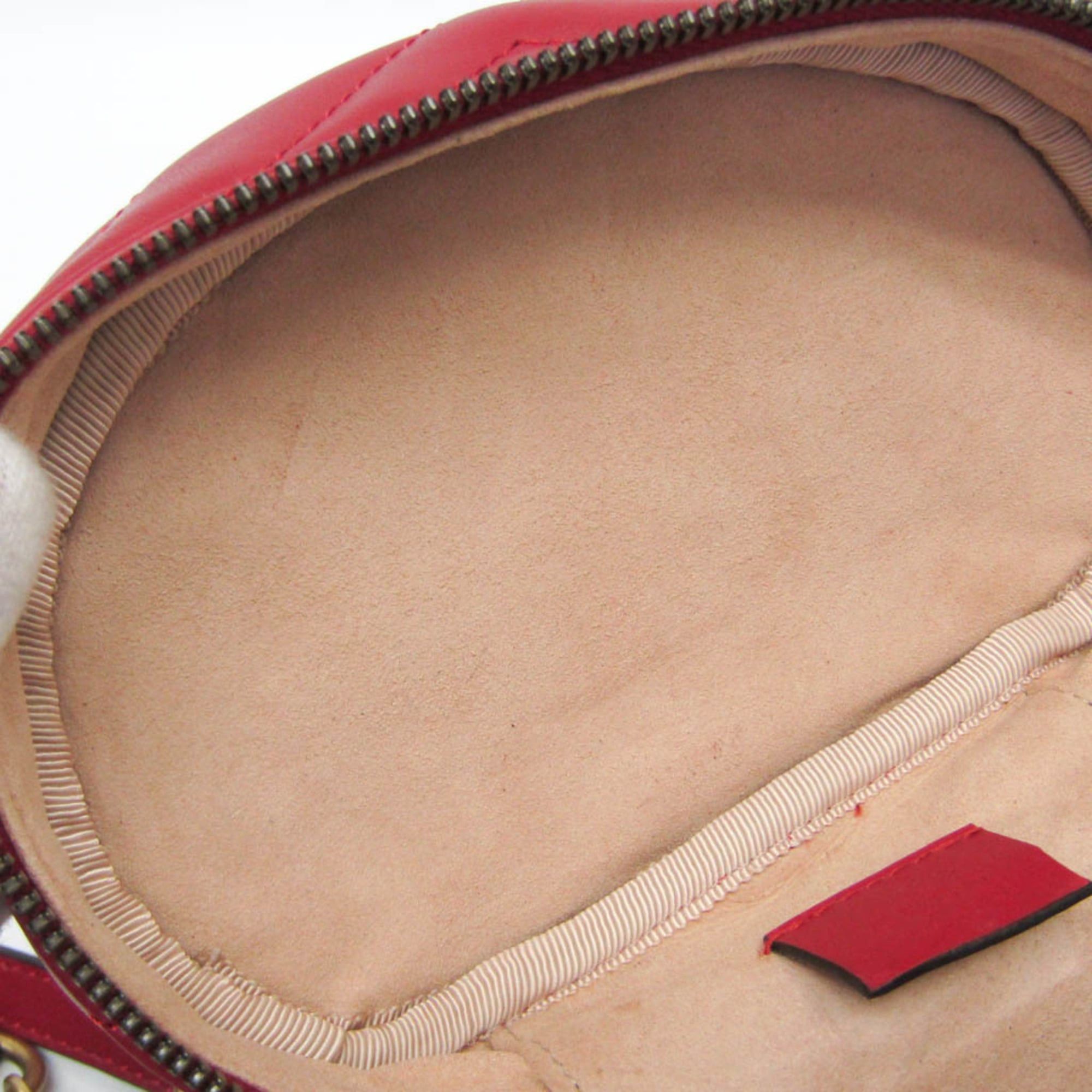 Gucci Gucci GG Marmont Quilting 598594 Women's Leather Backpack Red Color Size ONE SIZE - 9 Thumbnail