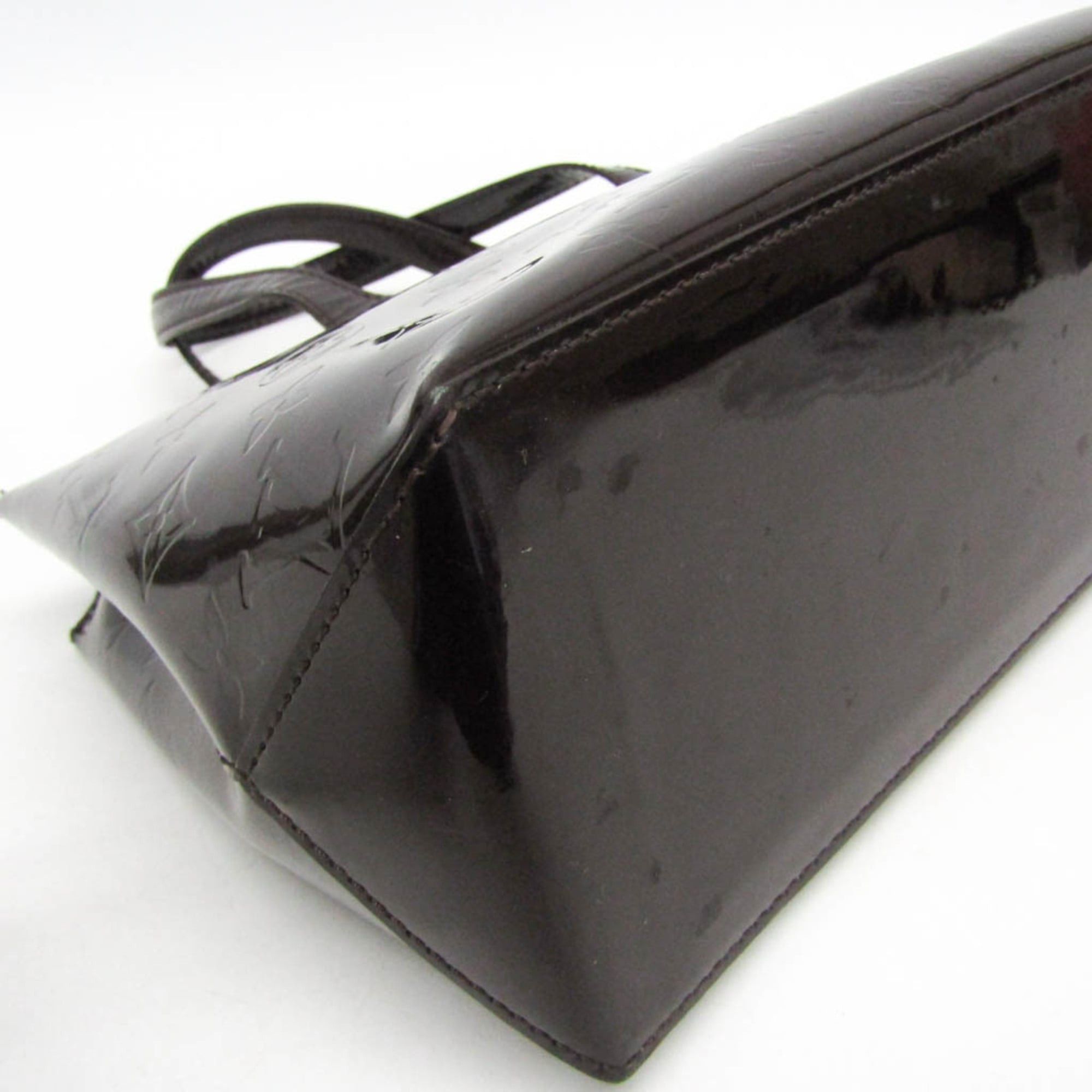 Louis Vuitton Louis Vuitton Monogram Vernis Wilshire PM M93641 Women's Handbag Amarante Size ONE SIZE - 4 Thumbnail