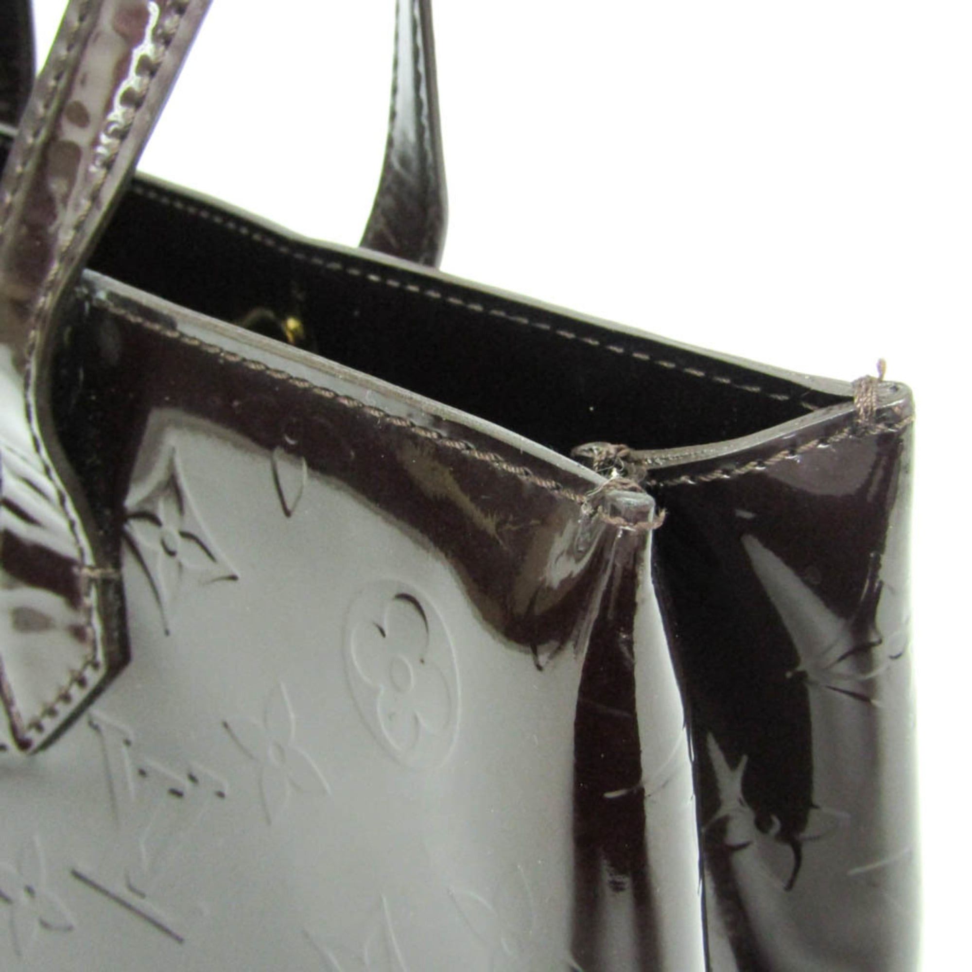 Louis Vuitton Louis Vuitton Monogram Vernis Wilshire PM M93641 Women's Handbag Amarante Size ONE SIZE - 6 Thumbnail