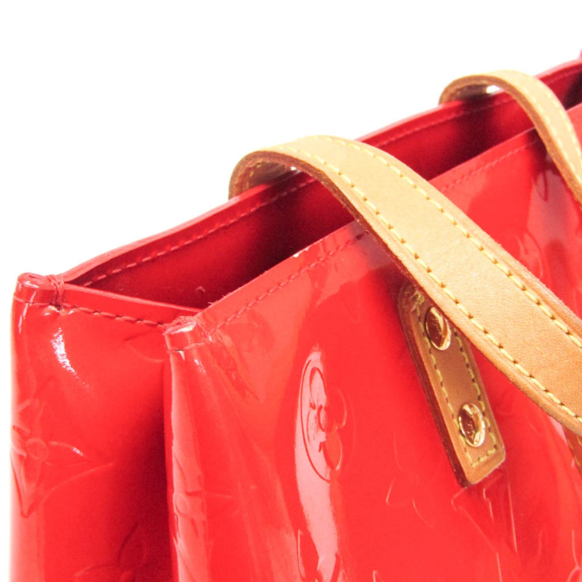Louis Vuitton Louis Vuitton Monogram Vernis Reade PM M91088 Women's Handbag Rouge Size ONE SIZE - 7 Thumbnail