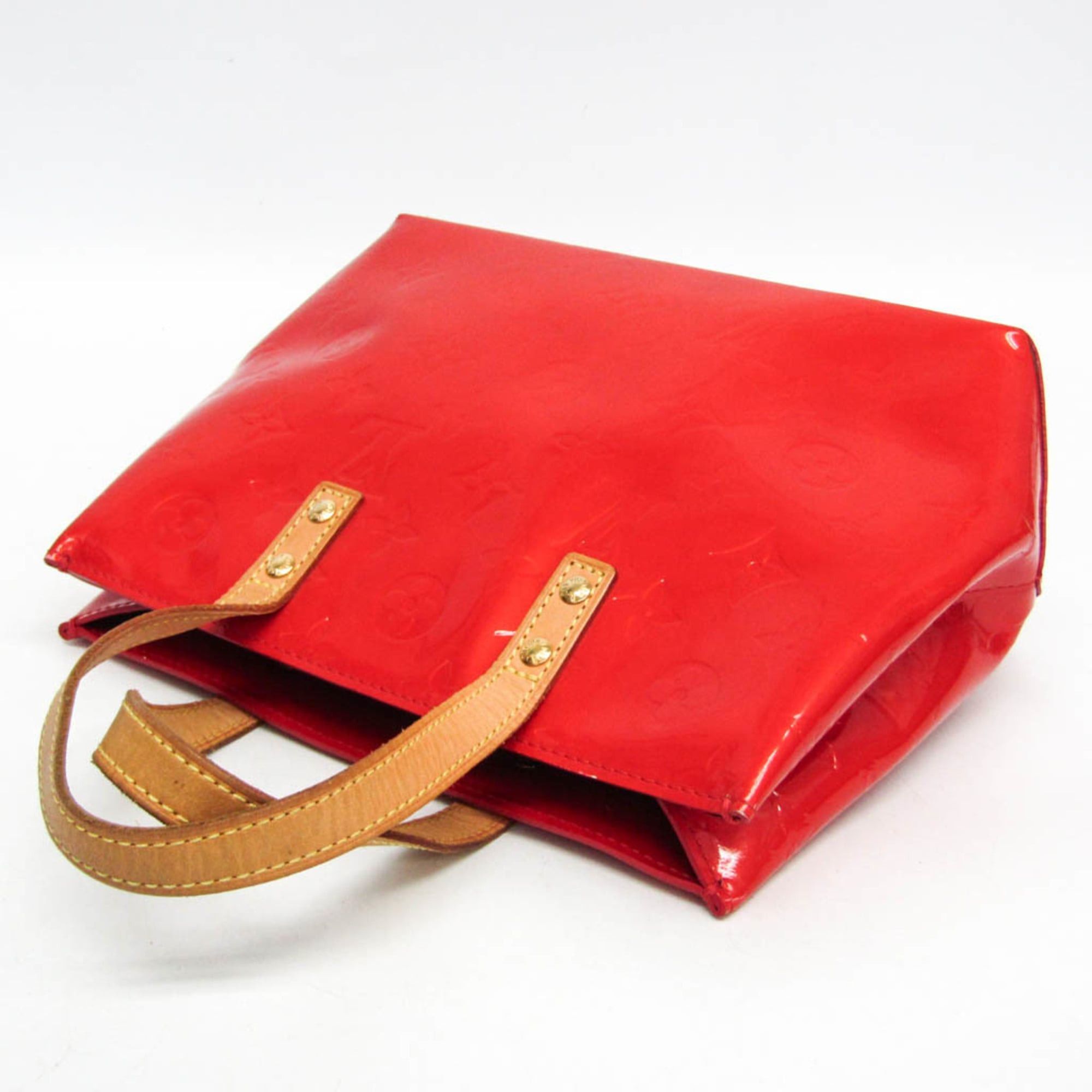 Louis Vuitton Louis Vuitton Monogram Vernis Reade PM M91088 Women's Handbag Rouge Size ONE SIZE - 6 Thumbnail