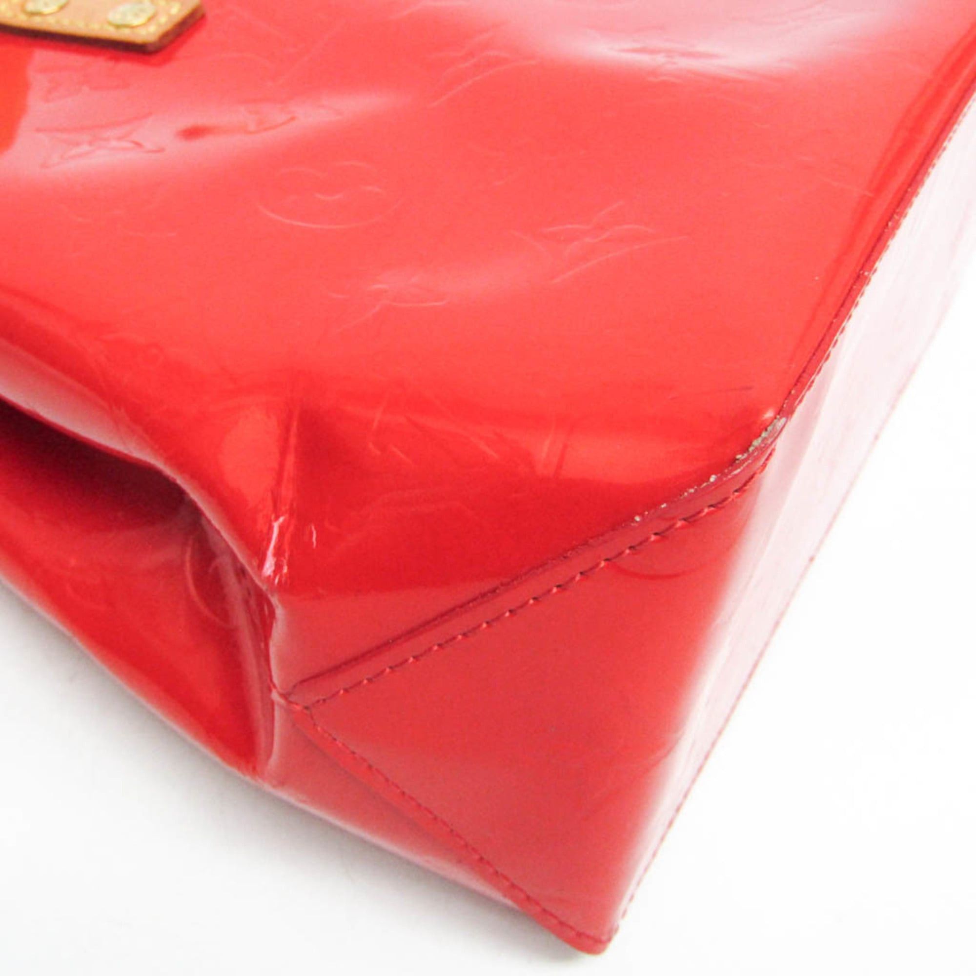 Louis Vuitton Louis Vuitton Monogram Vernis Reade PM M91088 Women's Handbag Rouge Size ONE SIZE - 4 Thumbnail