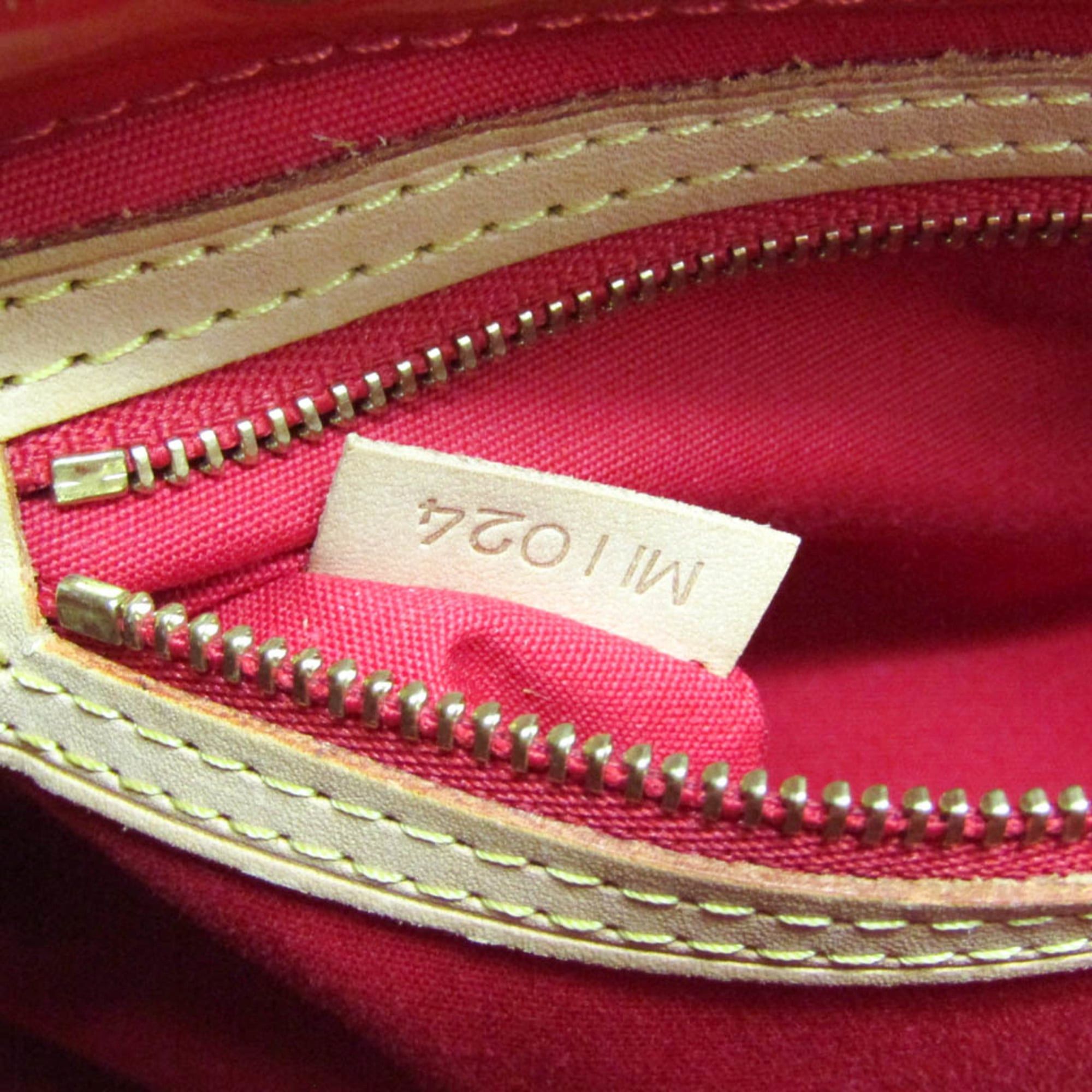 Louis Vuitton Louis Vuitton Monogram Vernis Reade PM M91088 Women's Handbag Rouge Size ONE SIZE - 14 Thumbnail