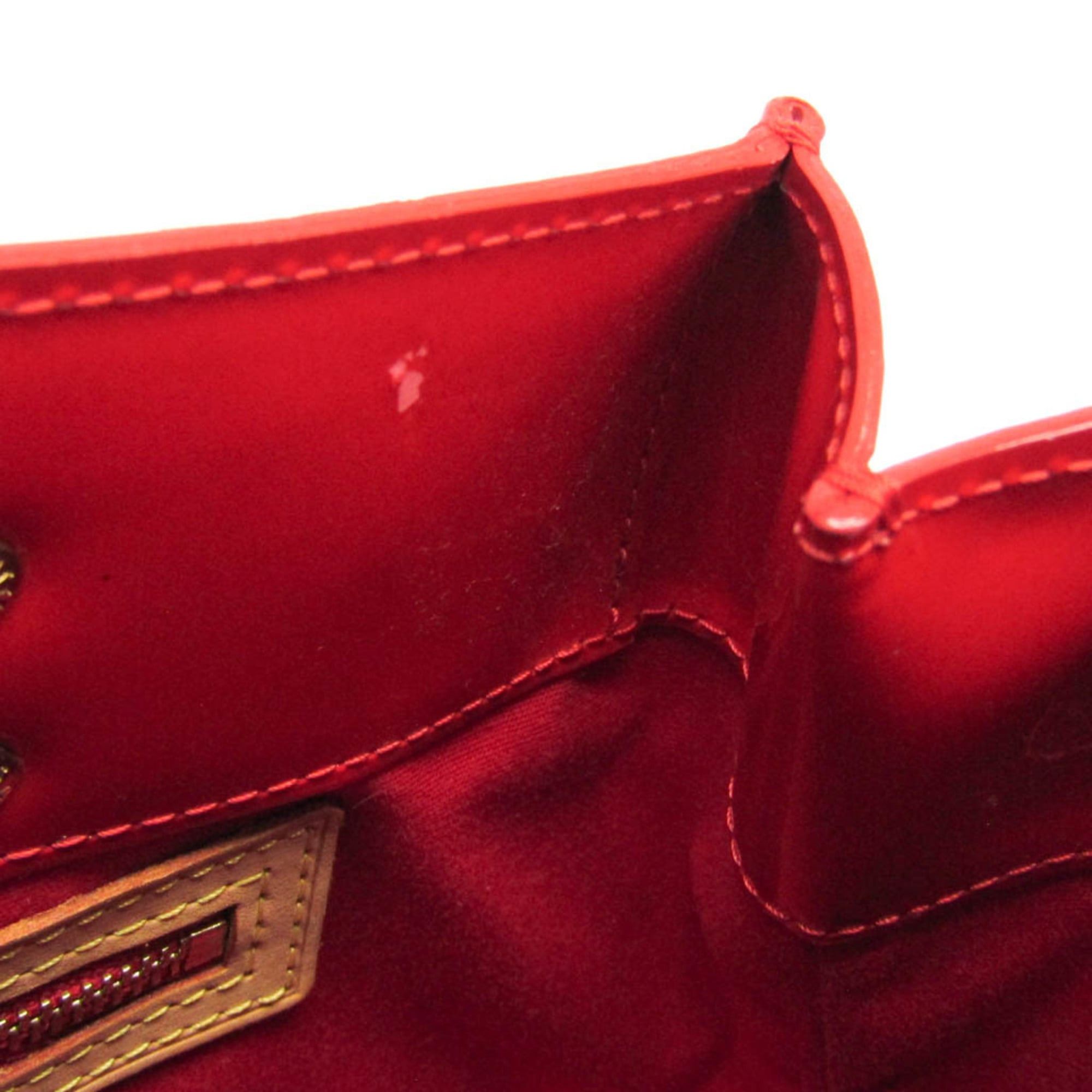 Louis Vuitton Louis Vuitton Monogram Vernis Reade PM M91088 Women's Handbag Rouge Size ONE SIZE - 12 Thumbnail