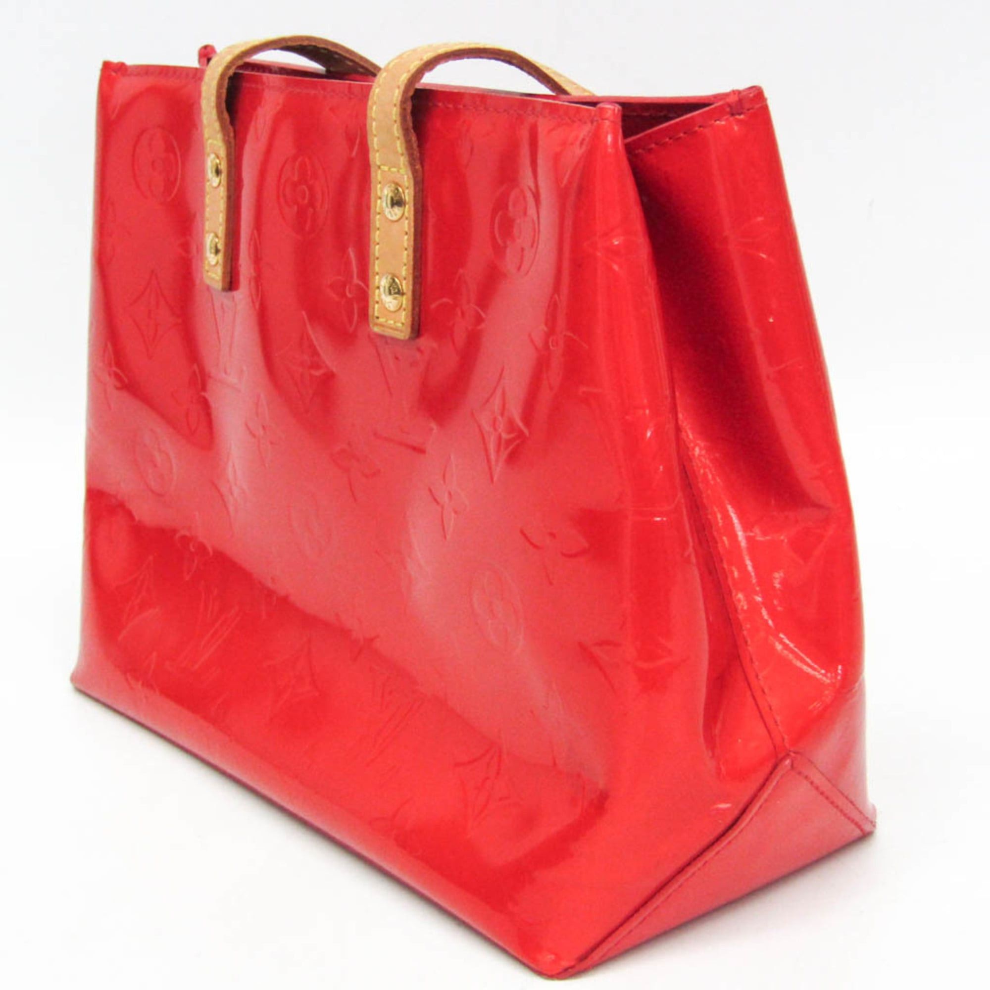 Louis Vuitton Louis Vuitton Monogram Vernis Reade PM M91088 Women's Handbag Rouge Size ONE SIZE - 9 Thumbnail