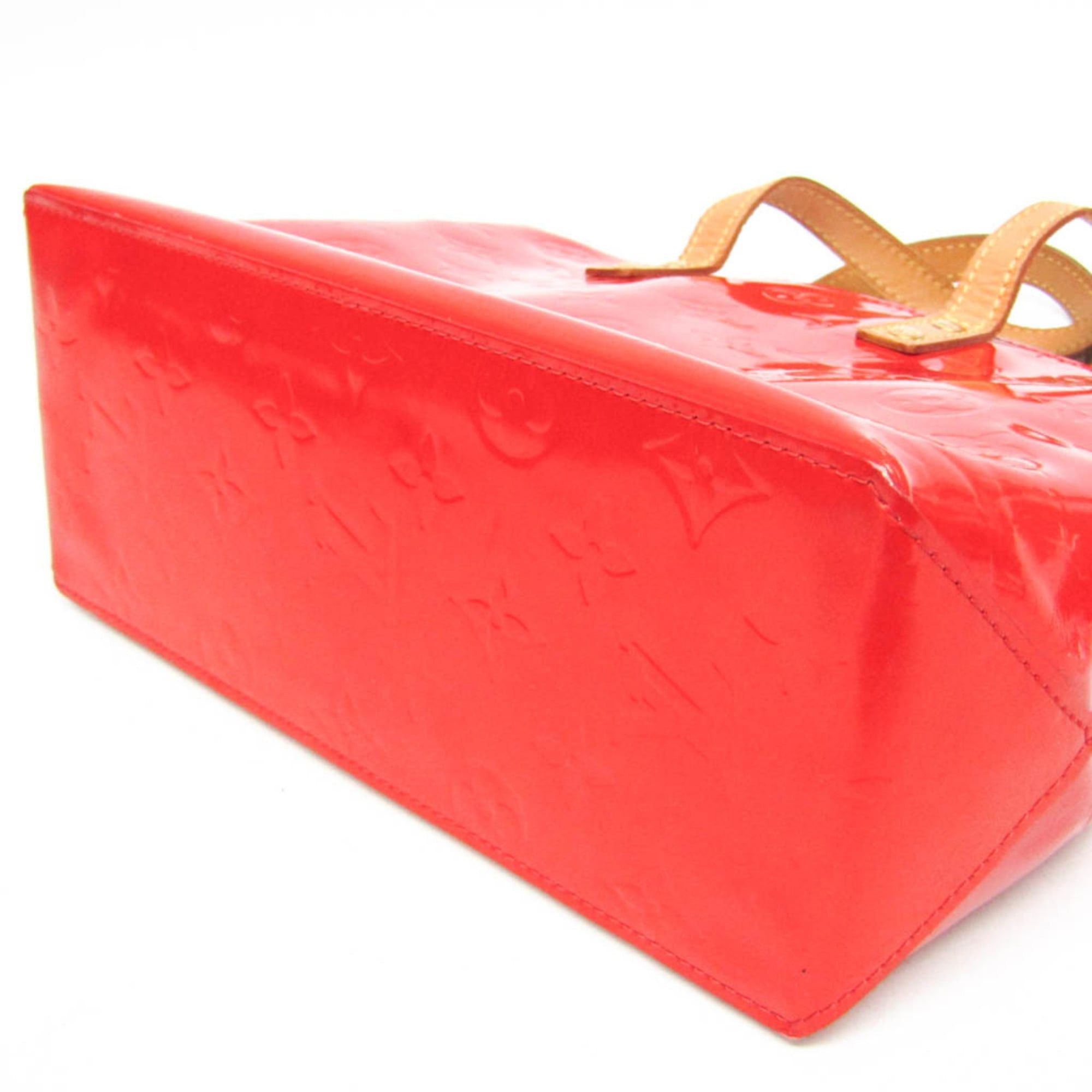 Louis Vuitton Louis Vuitton Monogram Vernis Reade PM M91088 Women's Handbag Rouge Size ONE SIZE - 5 Thumbnail