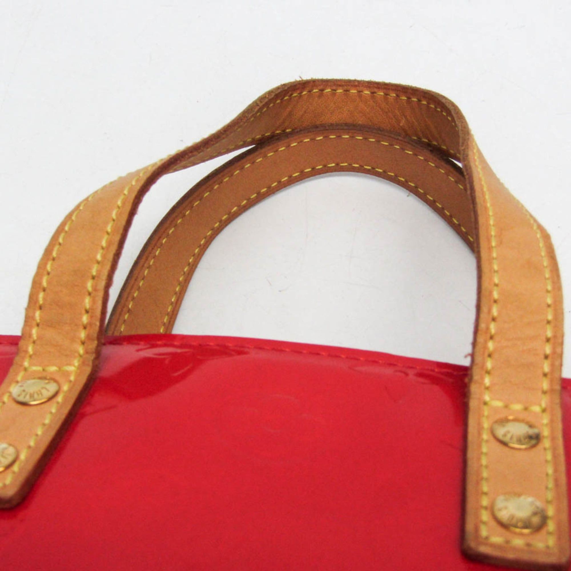 Louis Vuitton Louis Vuitton Monogram Vernis Reade PM M91088 Women's Handbag Rouge Size ONE SIZE - 10 Thumbnail