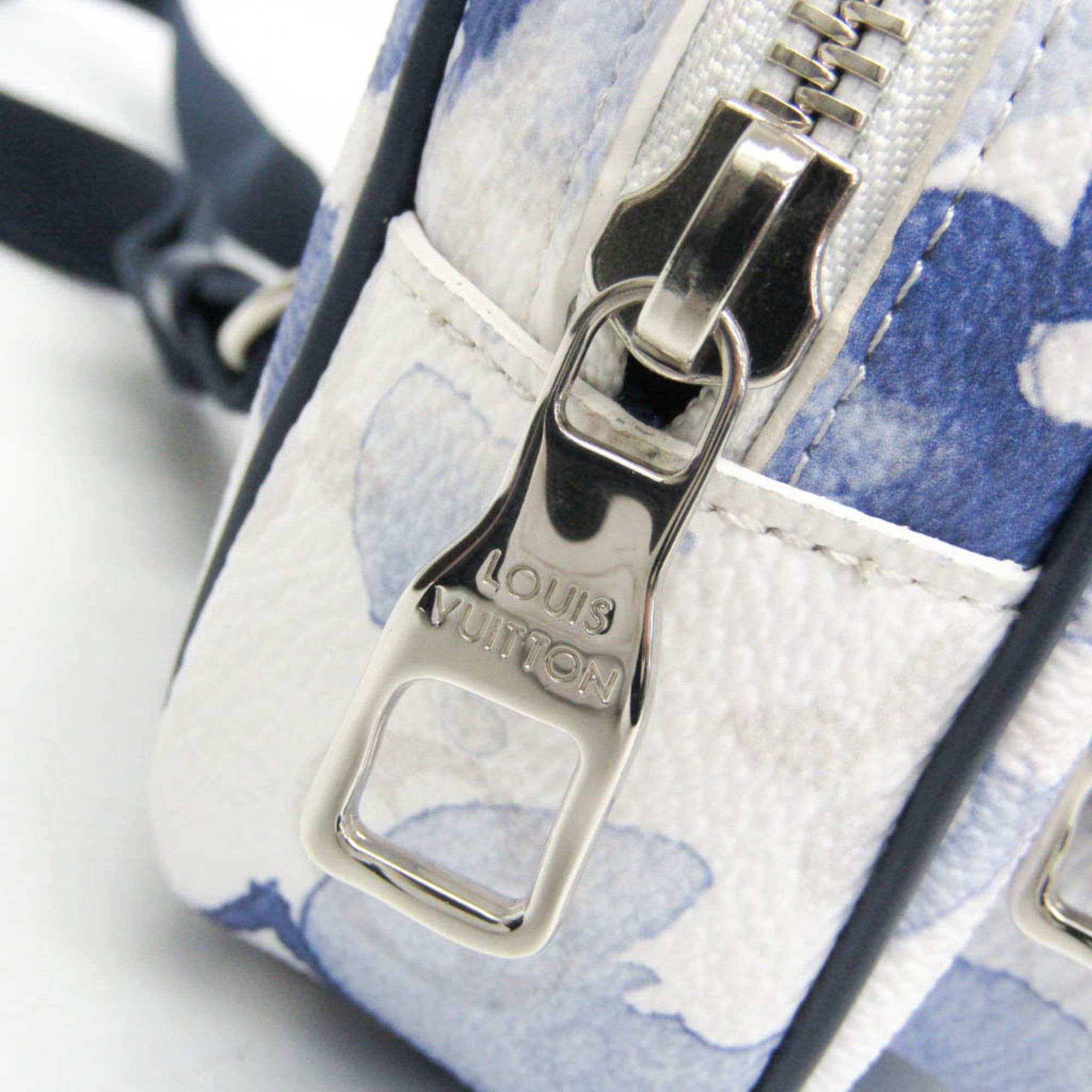 Louis Vuitton Louis Vuitton Monogram Outdoor Pouch M45763 Men,Women Pouch,Shoulder Bag Blue,White Size ONE SIZE - 9 Thumbnail