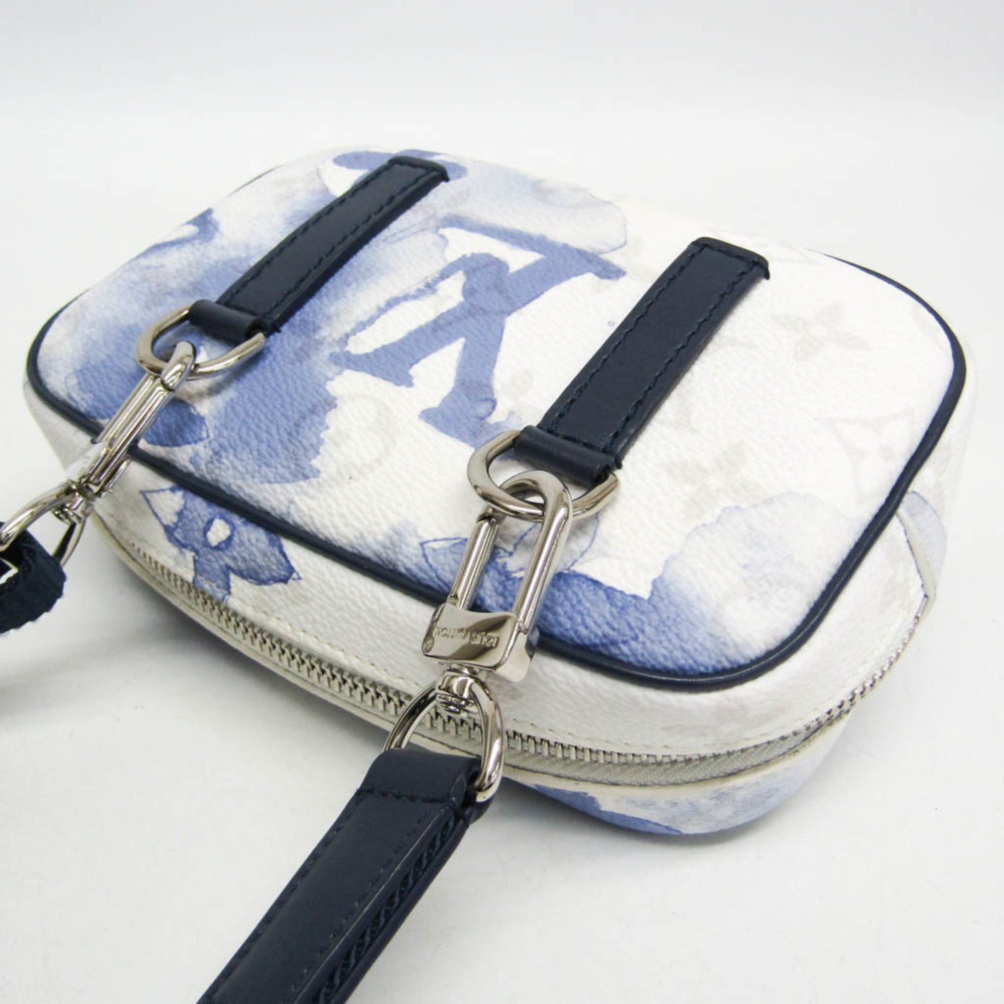 Louis Vuitton Louis Vuitton Monogram Outdoor Pouch M45763 Men,Women Pouch,Shoulder Bag Blue,White Size ONE SIZE - 6 Thumbnail