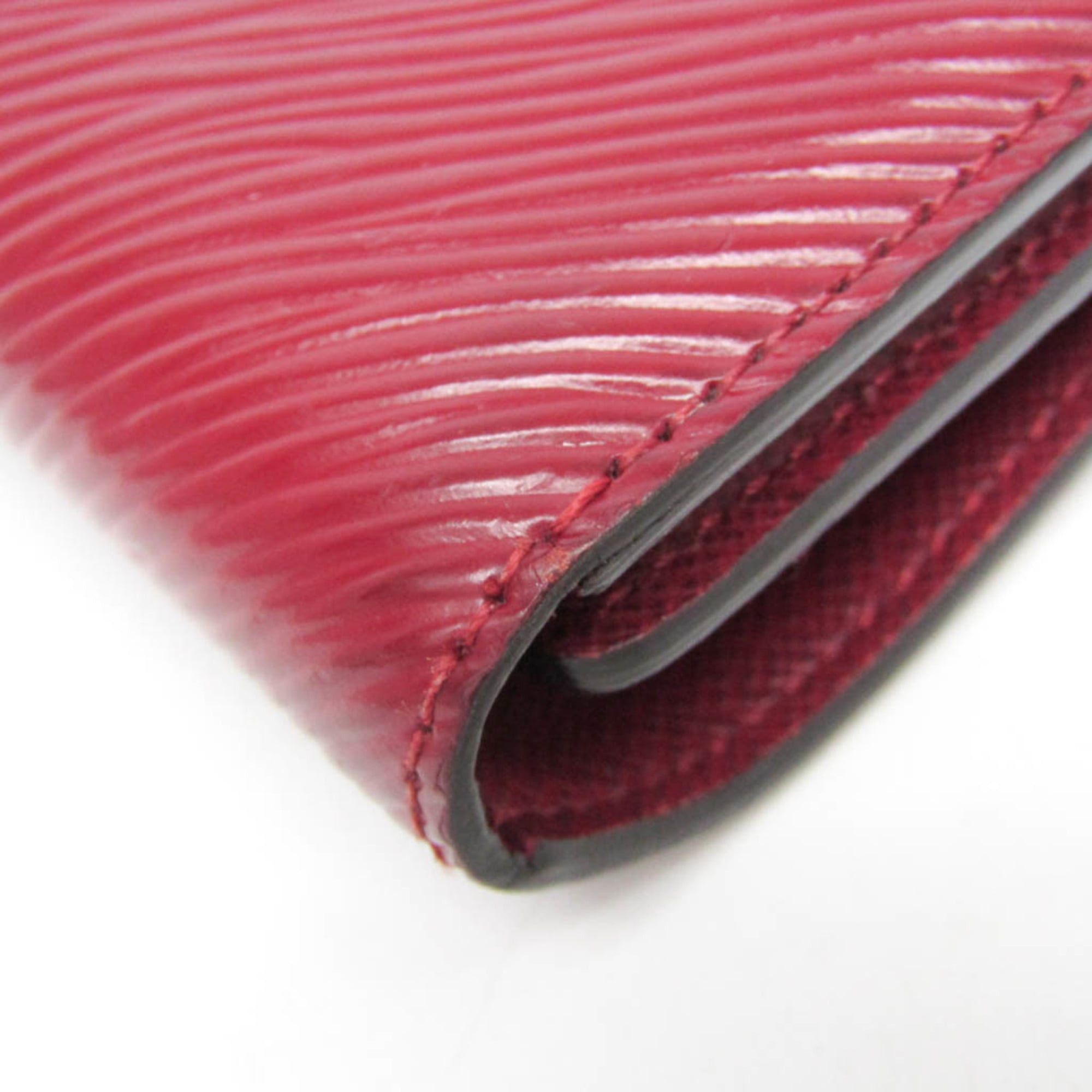 Louis Vuitton Louis Vuitton Epi Twist Compact Wallet M68607 Women's Epi Leather Wallet (tri-fold) Wine Size ONE SIZE - 9 Thumbnail