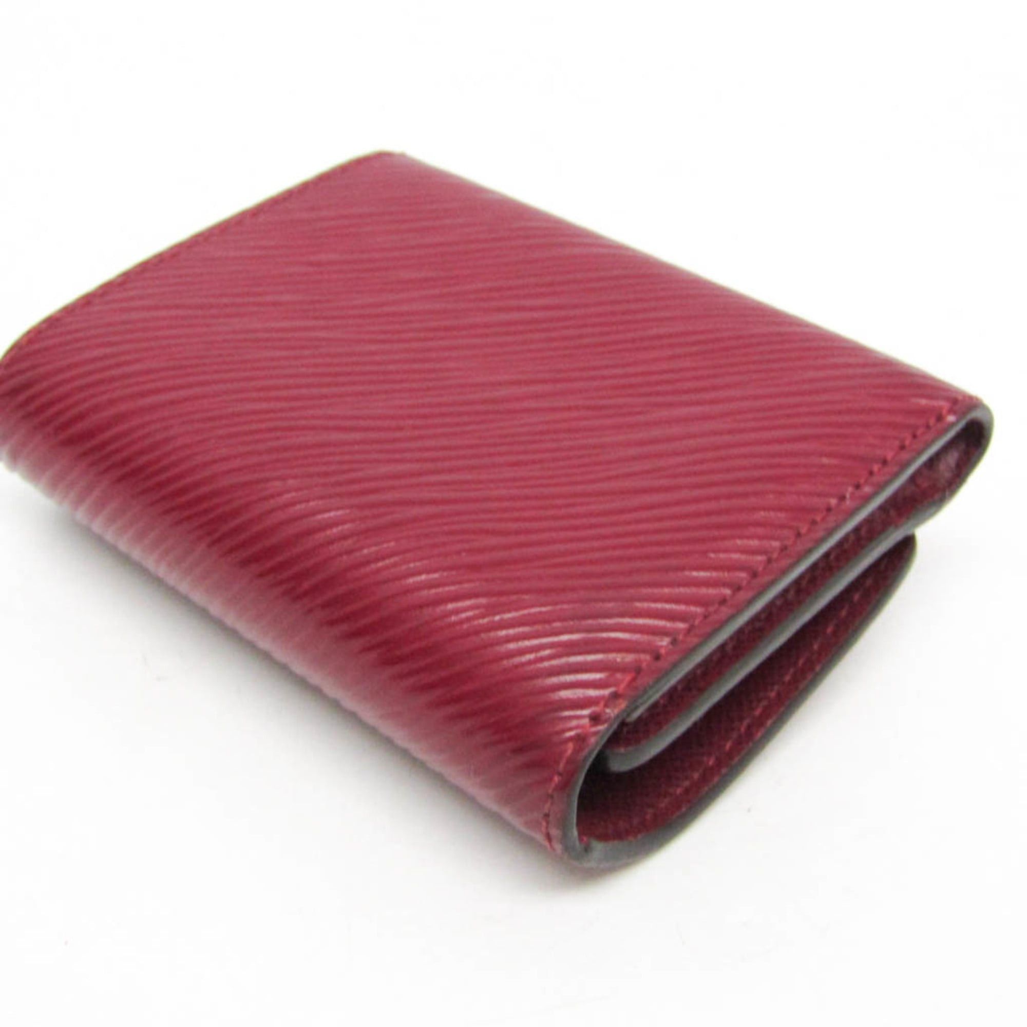 Louis Vuitton Louis Vuitton Epi Twist Compact Wallet M68607 Women's Epi Leather Wallet (tri-fold) Wine Size ONE SIZE - 6 Thumbnail