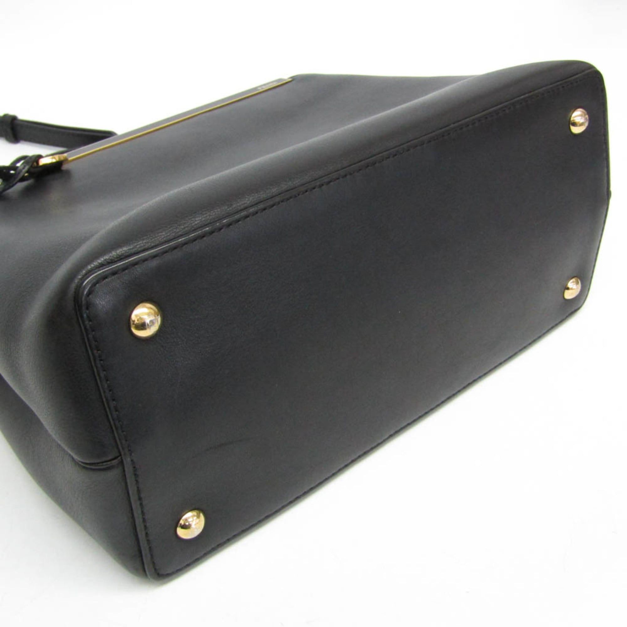 Fendi Fendi Toujour 8BH253 Women's Leather Handbag,Shoulder Bag Black Size ONE SIZE - 7 Thumbnail