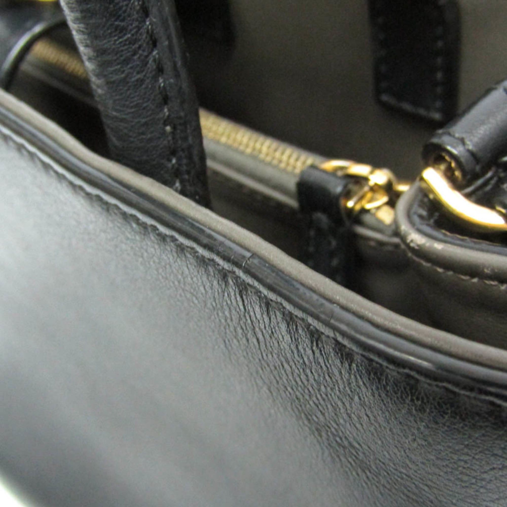 Fendi Fendi Toujour 8BH253 Women's Leather Handbag,Shoulder Bag Black Size ONE SIZE - 11 Thumbnail