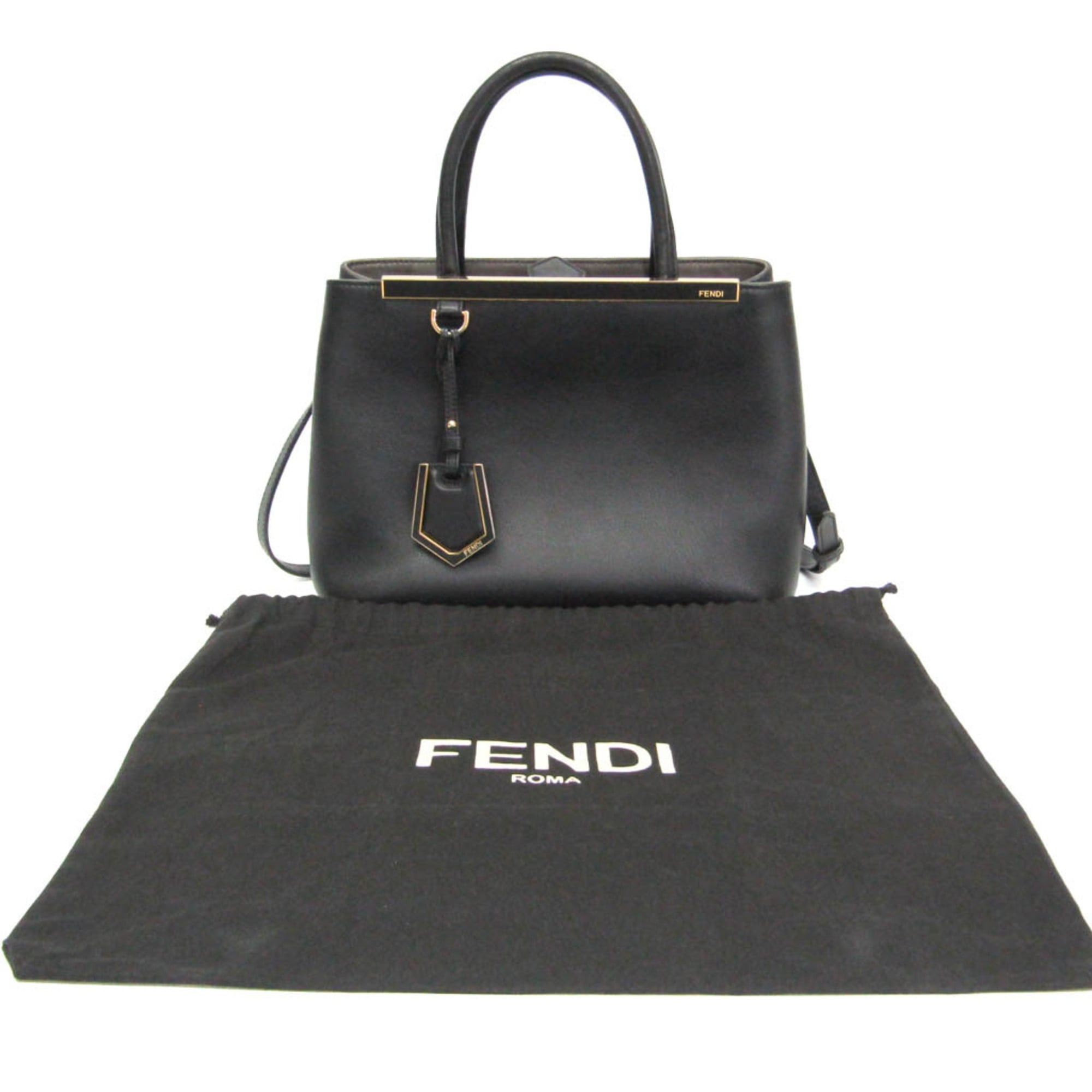 Fendi Fendi Toujour 8BH253 Women's Leather Handbag,Shoulder Bag Black Size ONE SIZE - 2 Thumbnail