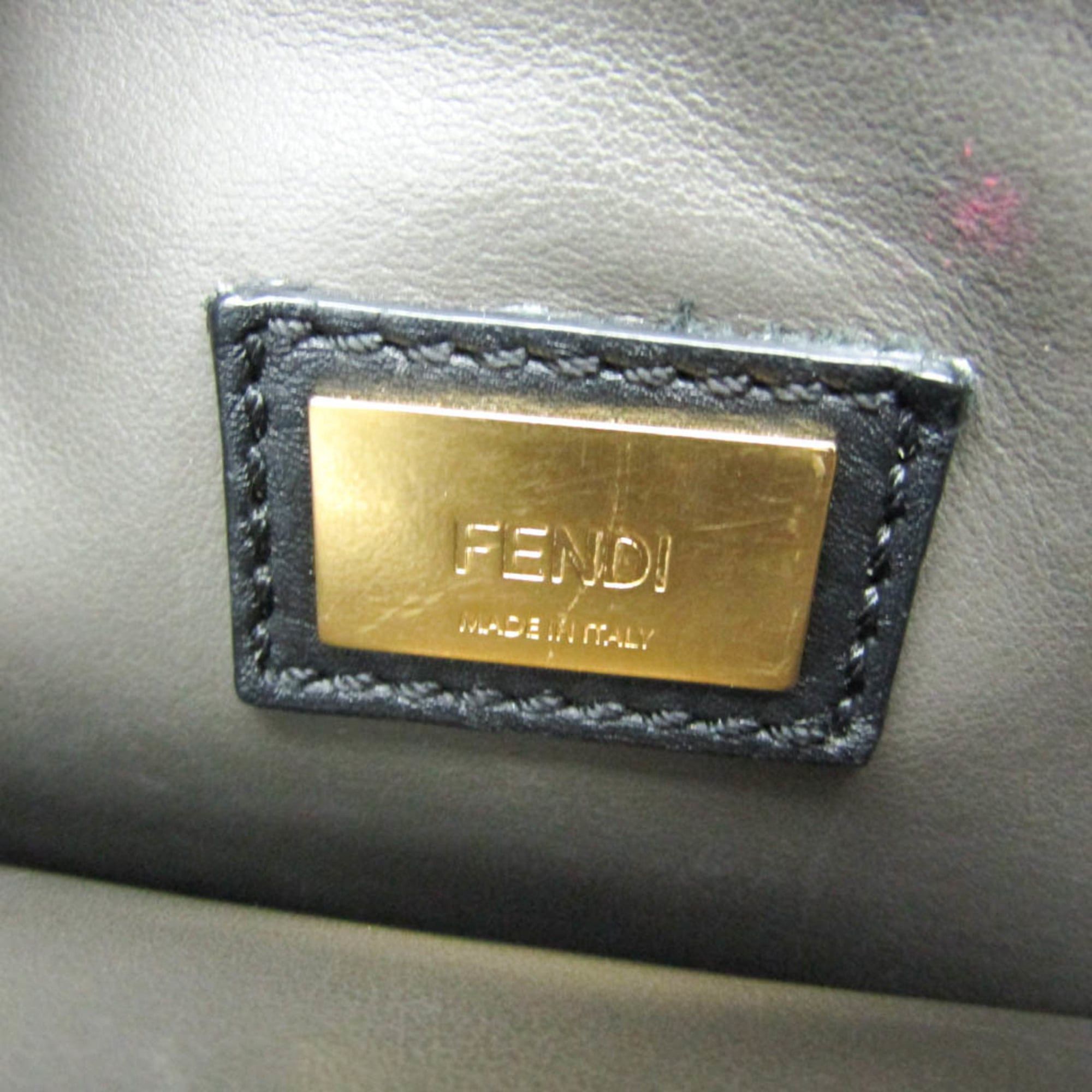 Fendi Fendi Toujour 8BH253 Women's Leather Handbag,Shoulder Bag Black Size ONE SIZE - 18 Thumbnail