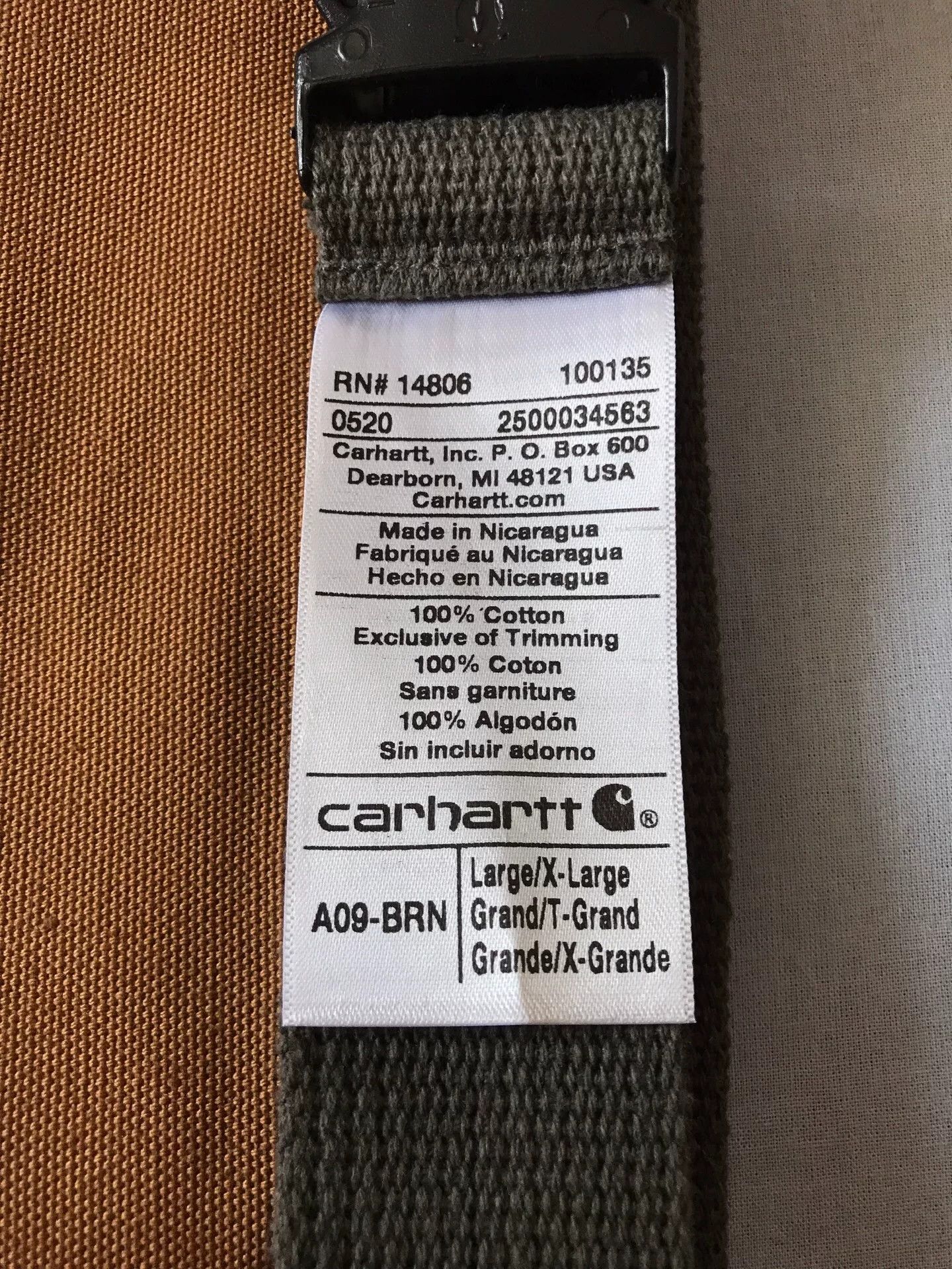 Carhartt Carhartt A09 BRN Apron Tool Bag Size ONE SIZE - 9 Thumbnail