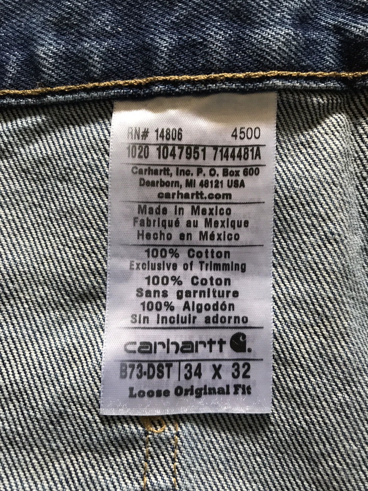 Carhartt Carhartt B73 Double Knee Washed Jeans Size US 34 / EU 50 - 9 Thumbnail