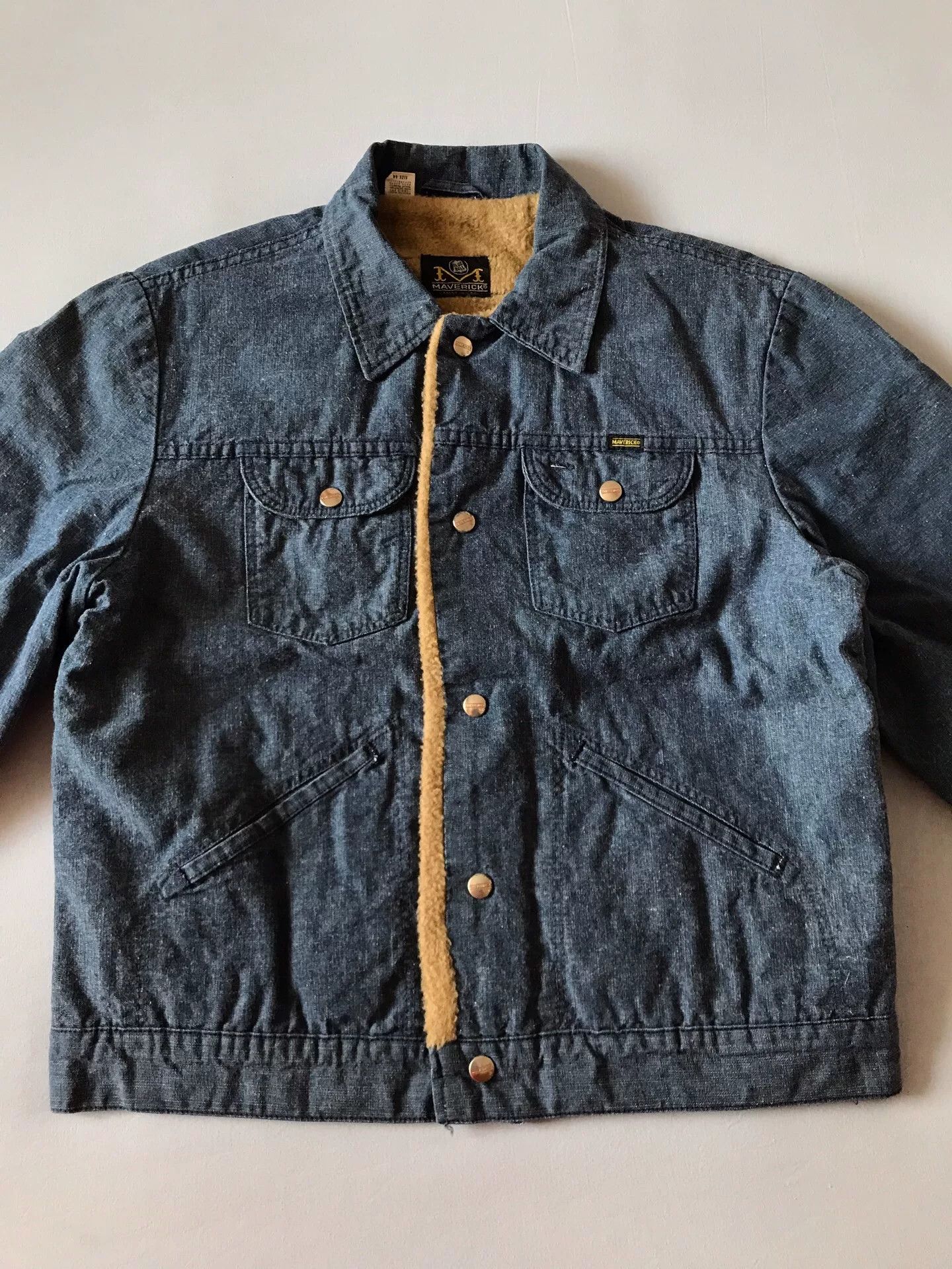 Wrangler 80s Blue Bell Maverick Sherpa Western Jacket Size US S / EU 44-46 / 1 - 4 Thumbnail