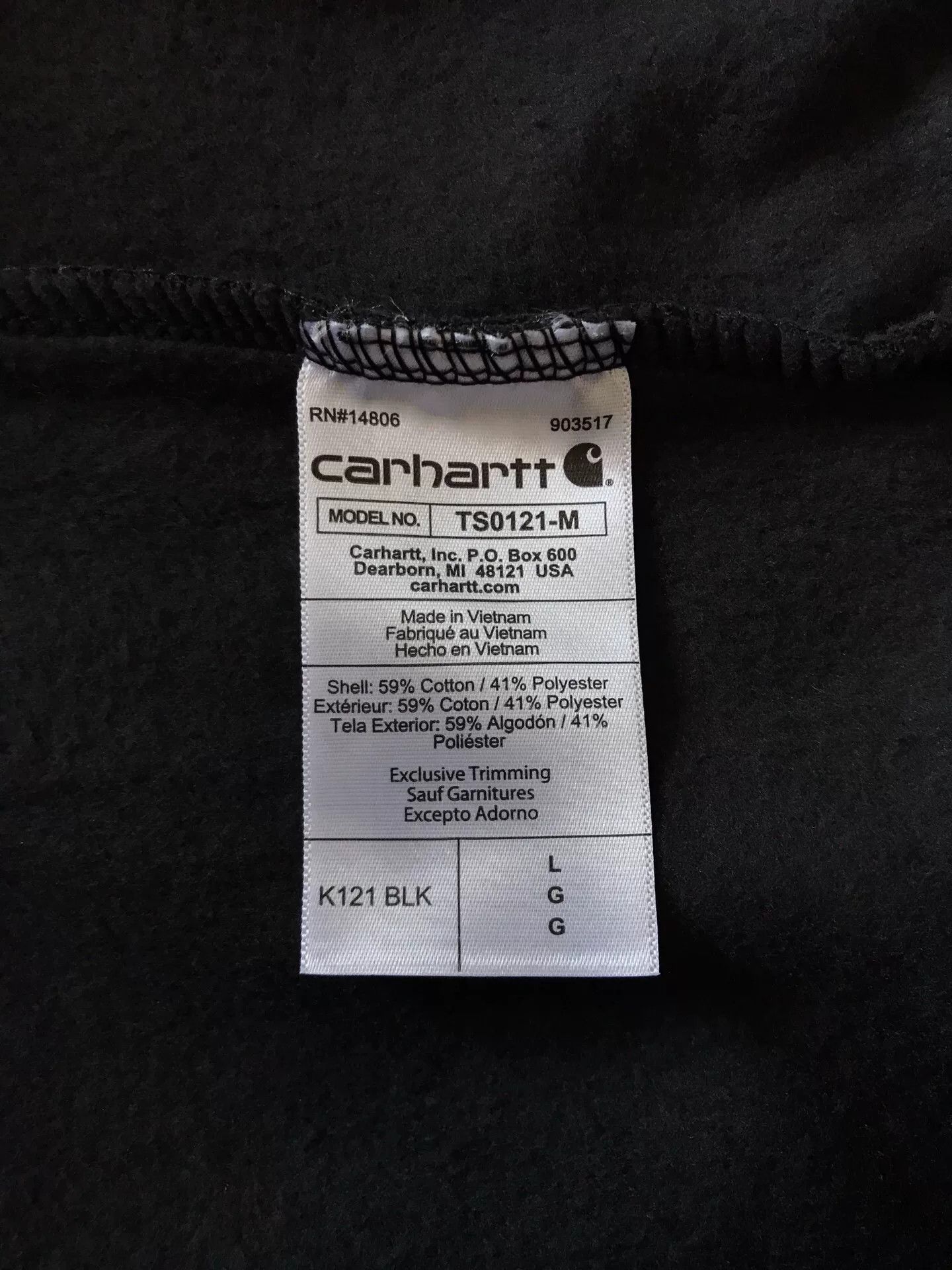 Carhartt Carhartt K121 Black Hoodie Size US L / EU 52-54 / 3 - 8 Thumbnail