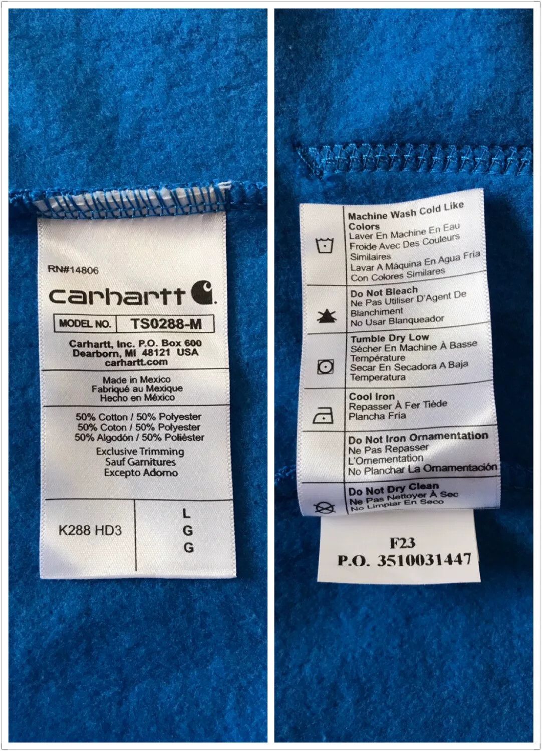Carhartt Carhartt K288 HD3 Hooded Sweatshirt Size US L / EU 52-54 / 3 - 9 Thumbnail