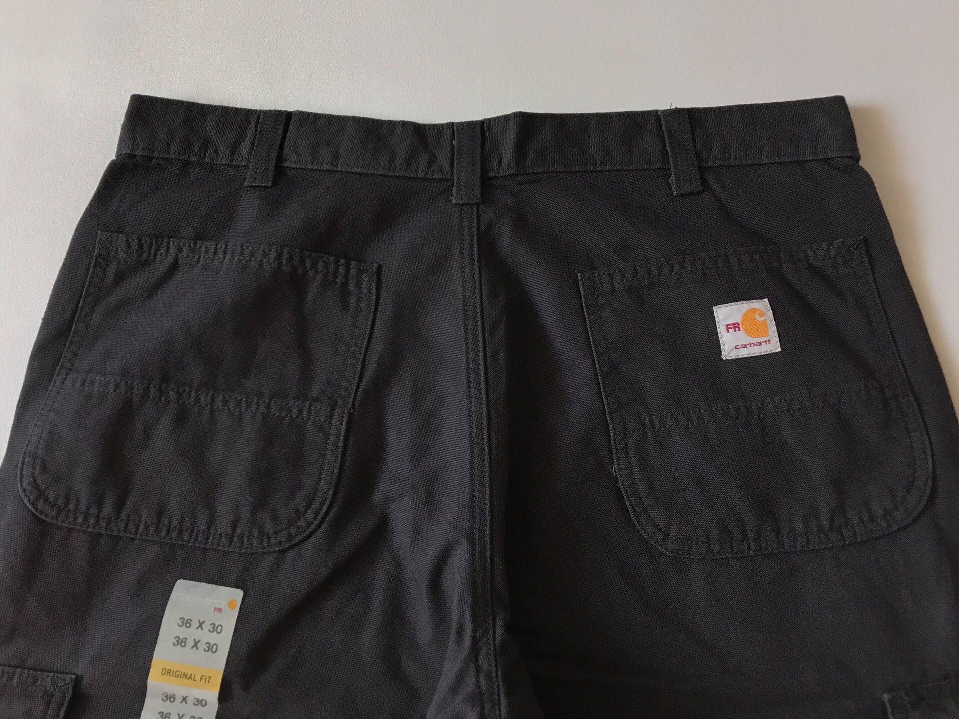 Carhartt Carhartt FRB240 Black Cargo Work Pants Size US 36 / EU 52 - 5 Thumbnail