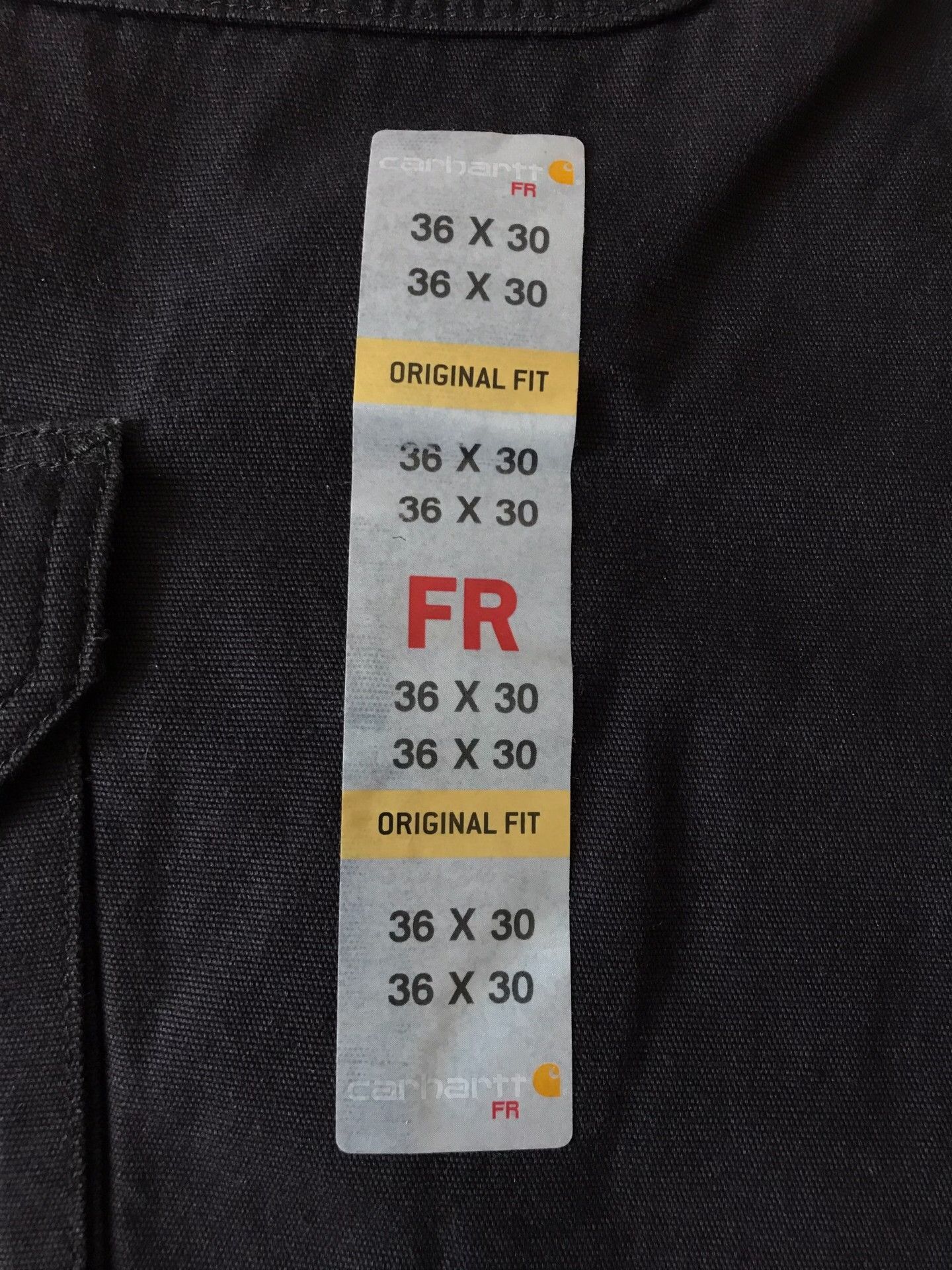 Carhartt Carhartt FRB240 Black Cargo Work Pants Size US 36 / EU 52 - 7 Thumbnail