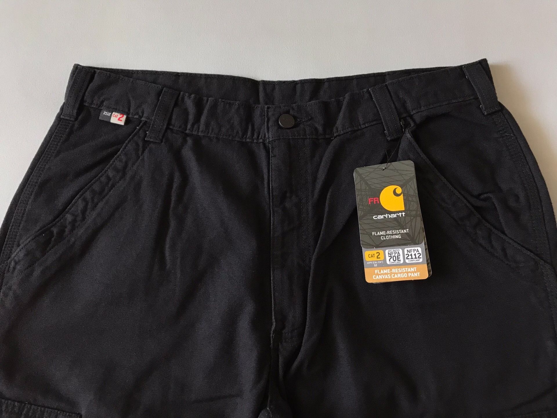 Carhartt Carhartt FRB240 Black Cargo Work Pants Size US 36 / EU 52 - 4 Thumbnail