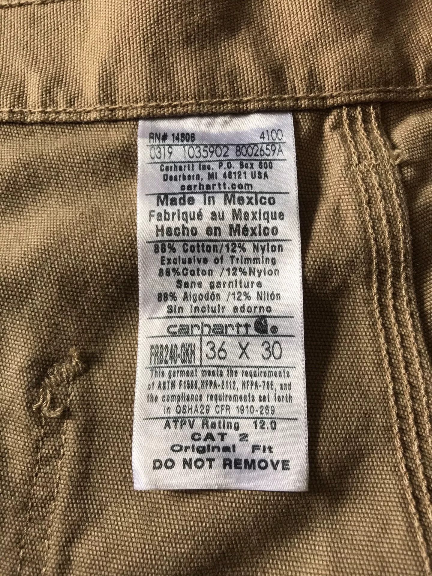 Carhartt Carhartt FRB240 GKH Cargo Work Pants Size US 36 / EU 52 - 9 Thumbnail