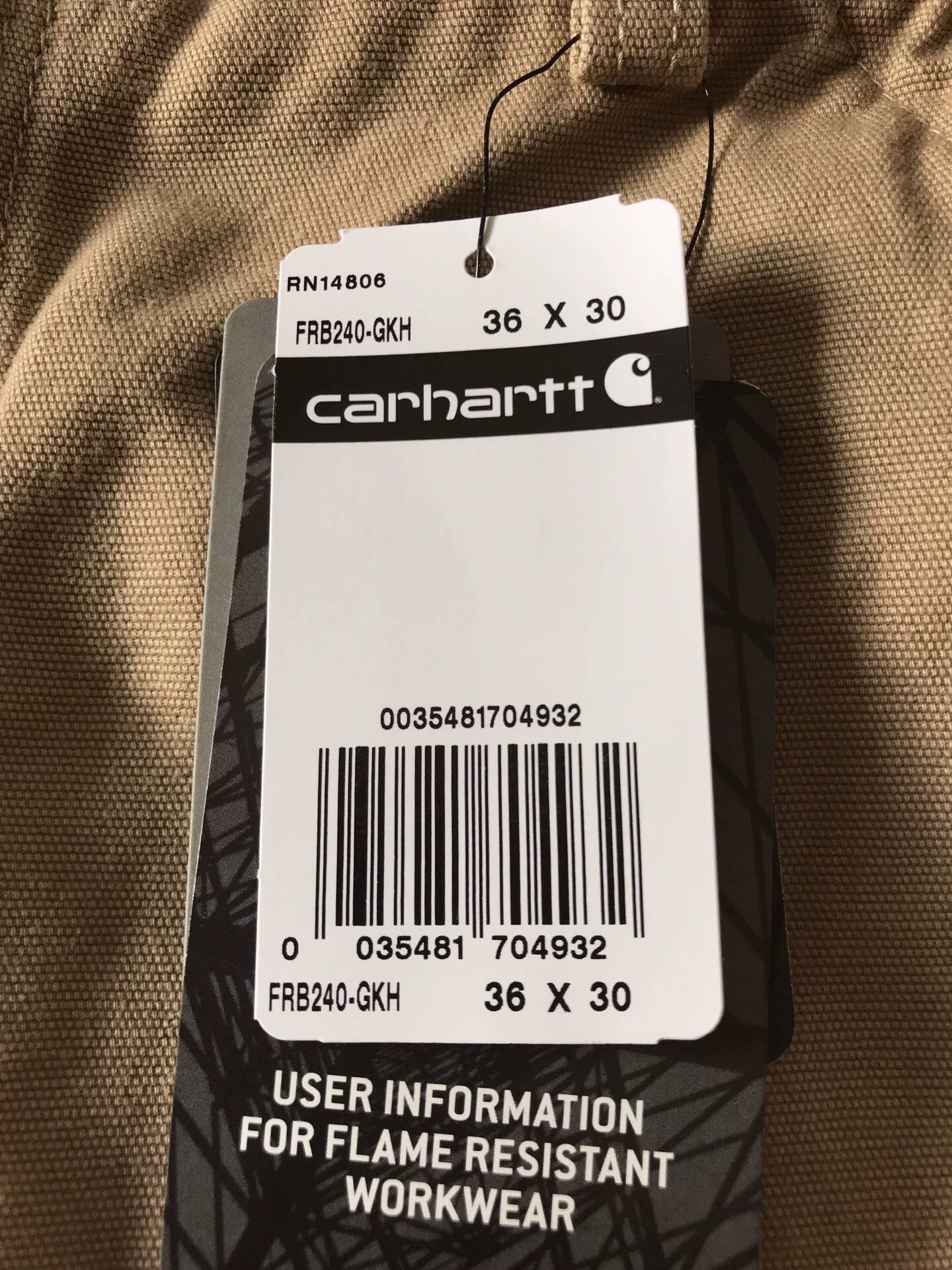 Carhartt Carhartt FRB240 GKH Cargo Work Pants Size US 36 / EU 52 - 8 Thumbnail