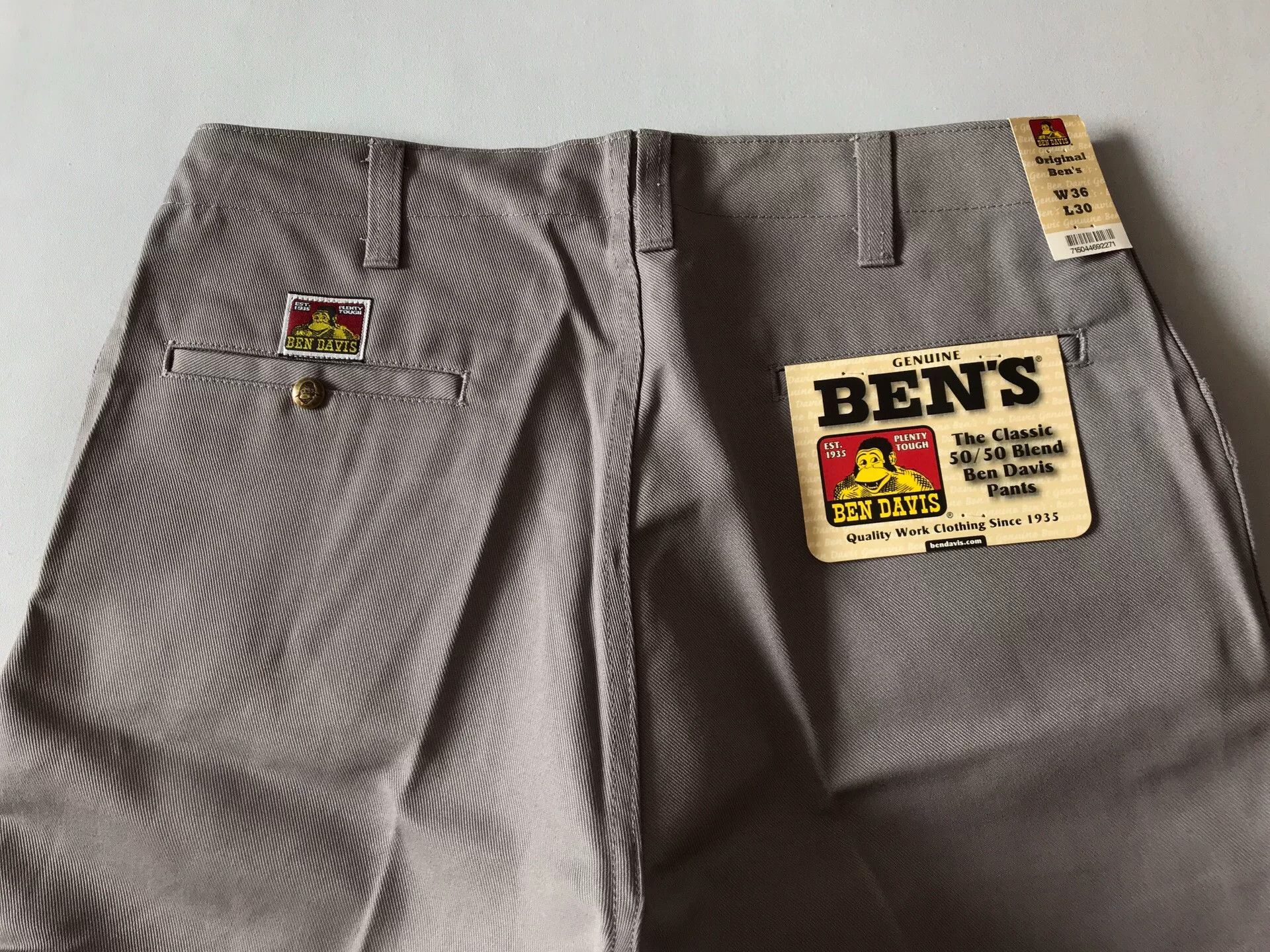 Ben Davis Ben Davis Gray Chino Work Pants W36L30 Size US 36 / EU 52 - 5 Thumbnail