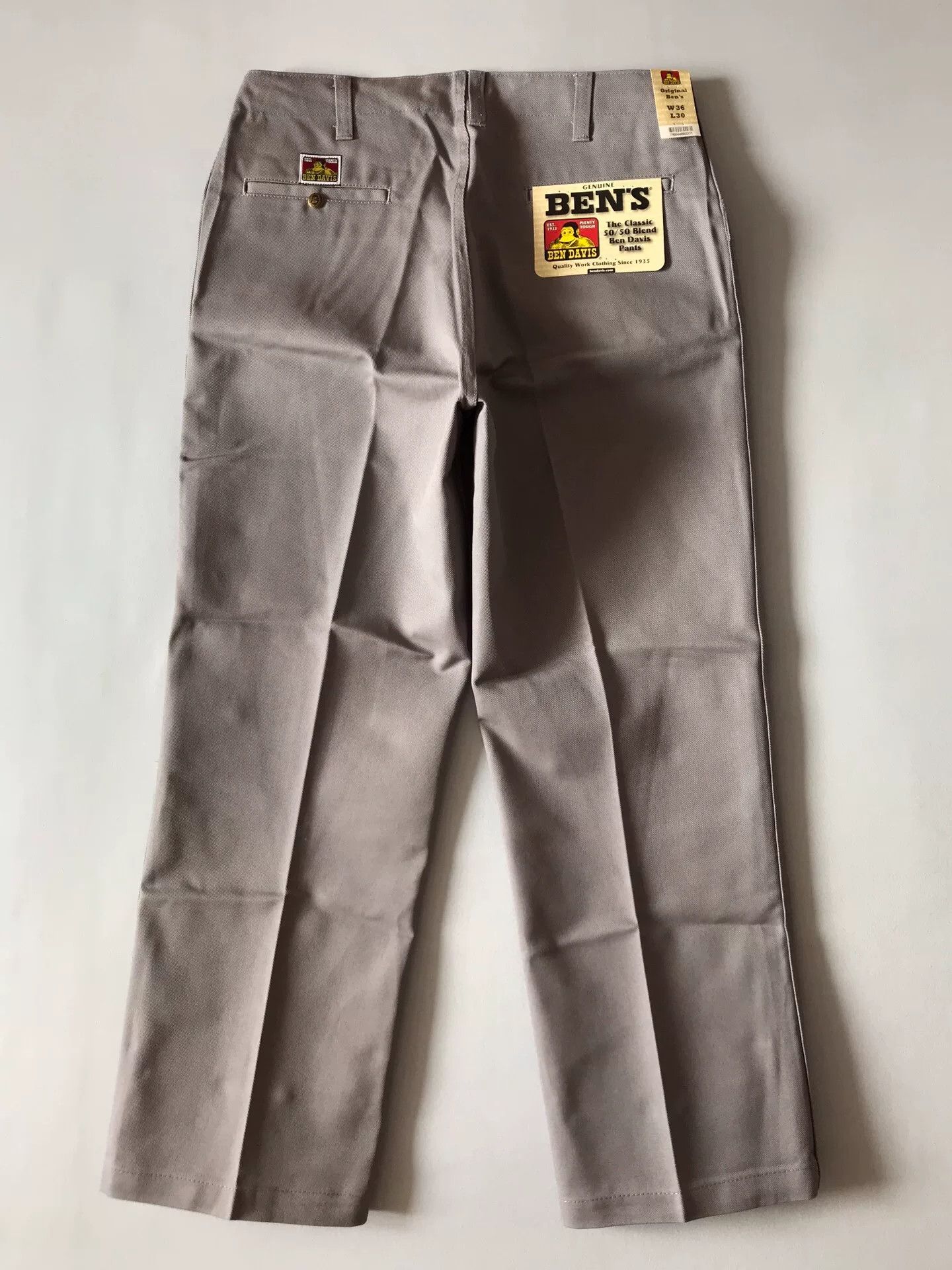 Ben Davis Ben Davis Gray Chino Work Pants W36L30 Size US 36 / EU 52 - 3 Thumbnail