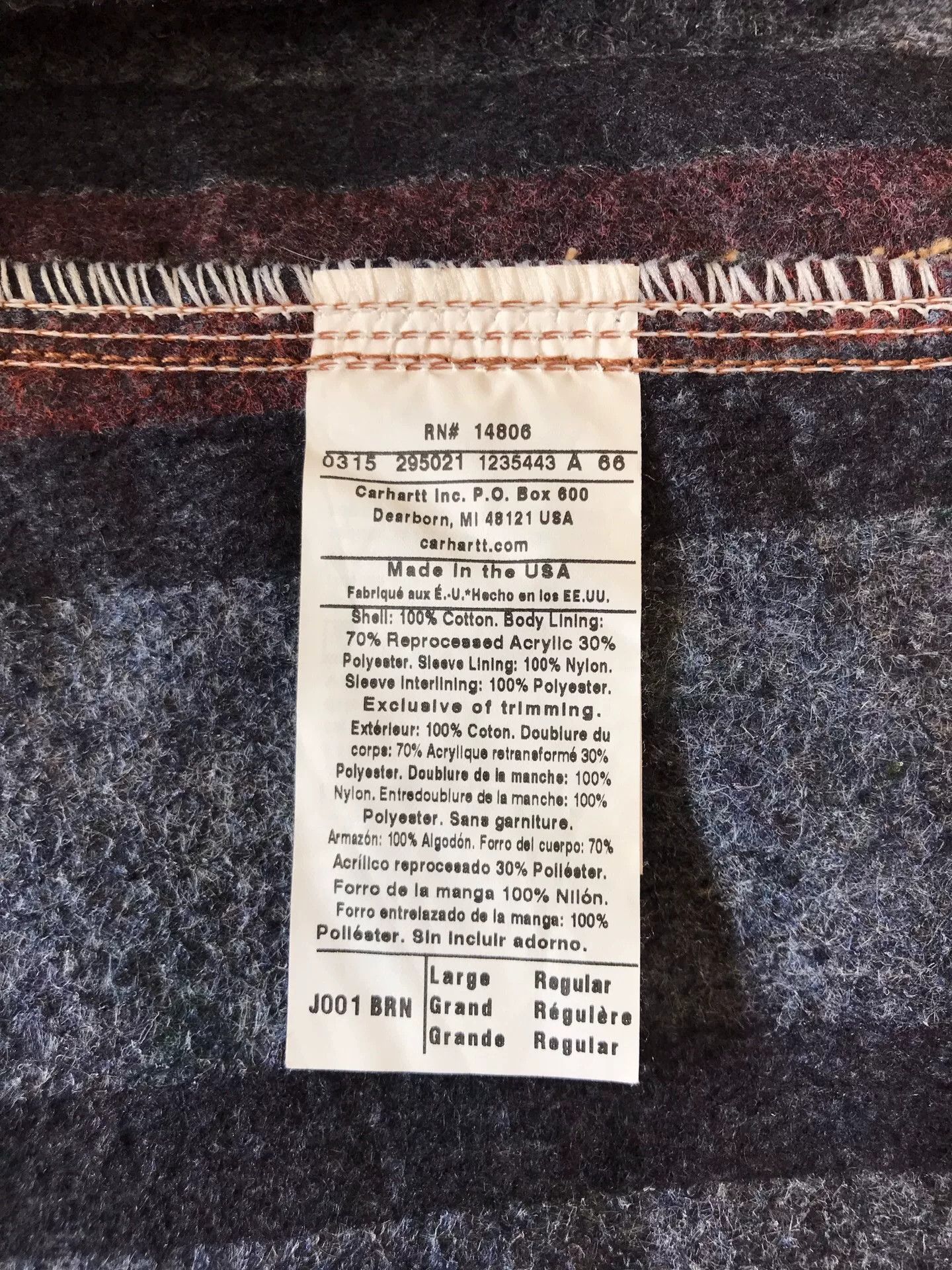 Carhartt Carhartt J001 Detroit Brown Jacket Size US L / EU 52-54 / 3 - 9 Thumbnail