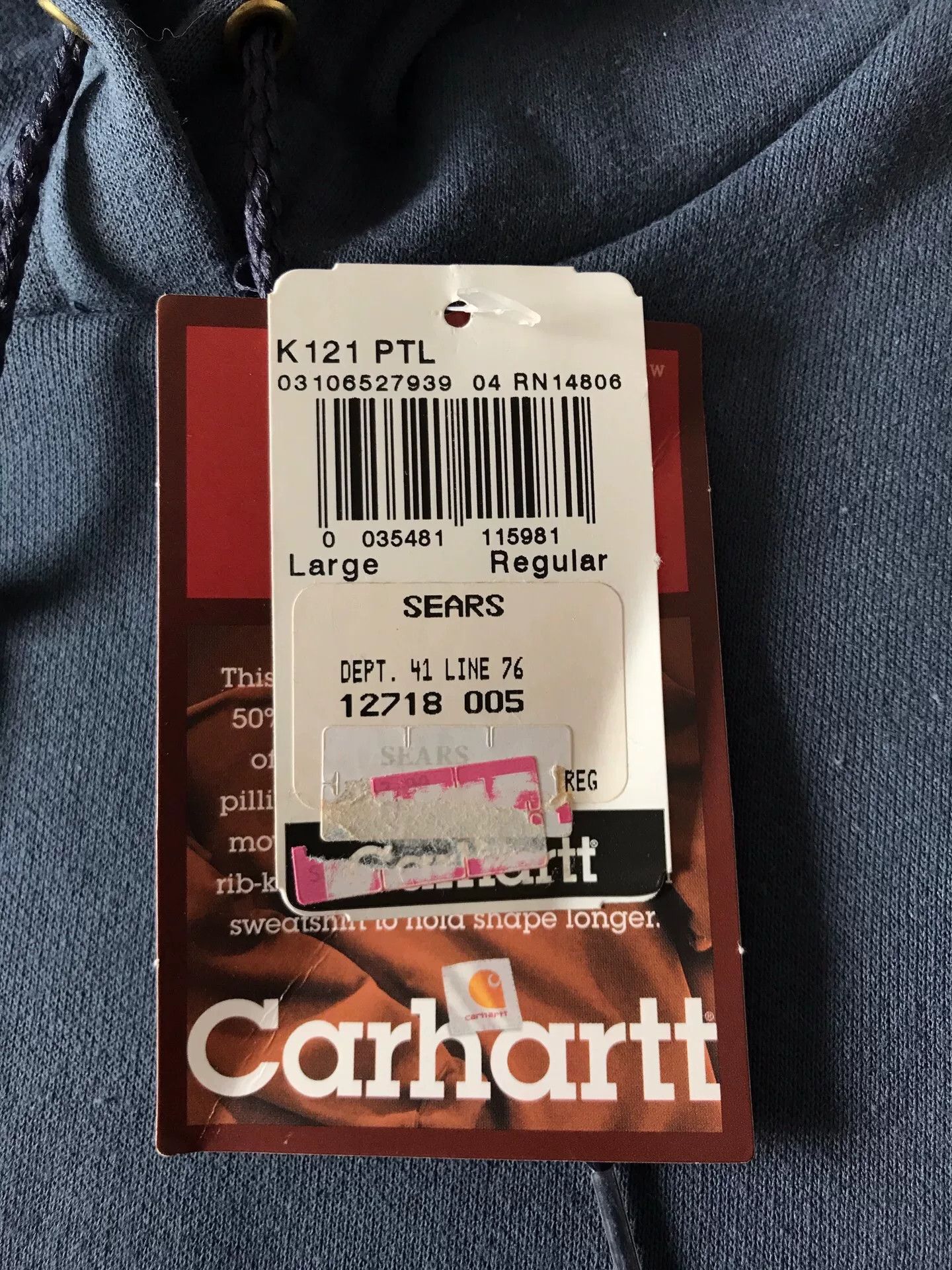 Carhartt Carhartt K121 PTL Hooded Sweatshirt Size US L / EU 52-54 / 3 - 7 Thumbnail