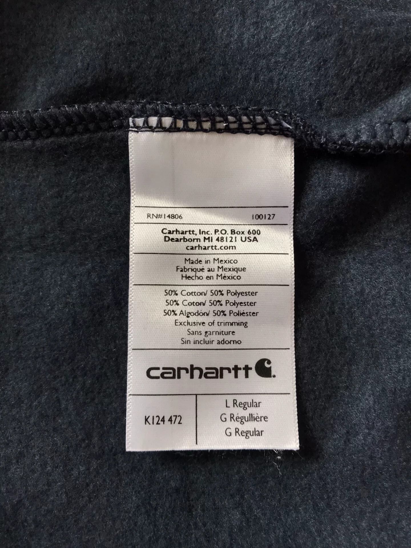 Carhartt Carhartt K124 Navy Crewneck Sweatshirt Size US L / EU 52-54 / 3 - 8 Thumbnail