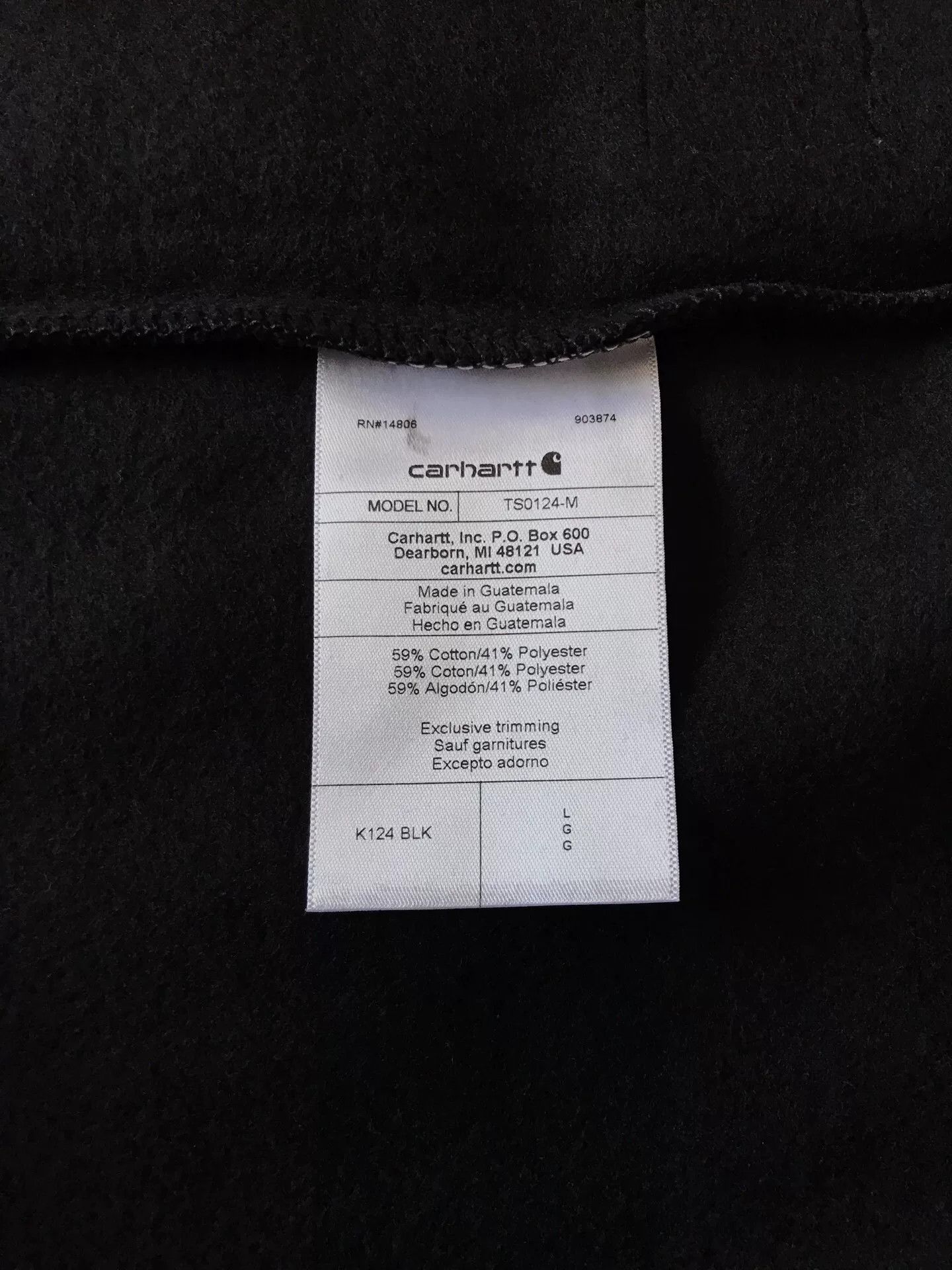 Carhartt Carhartt K124 Black Crewneck Sweatshirt Size US L / EU 52-54 / 3 - 8 Thumbnail