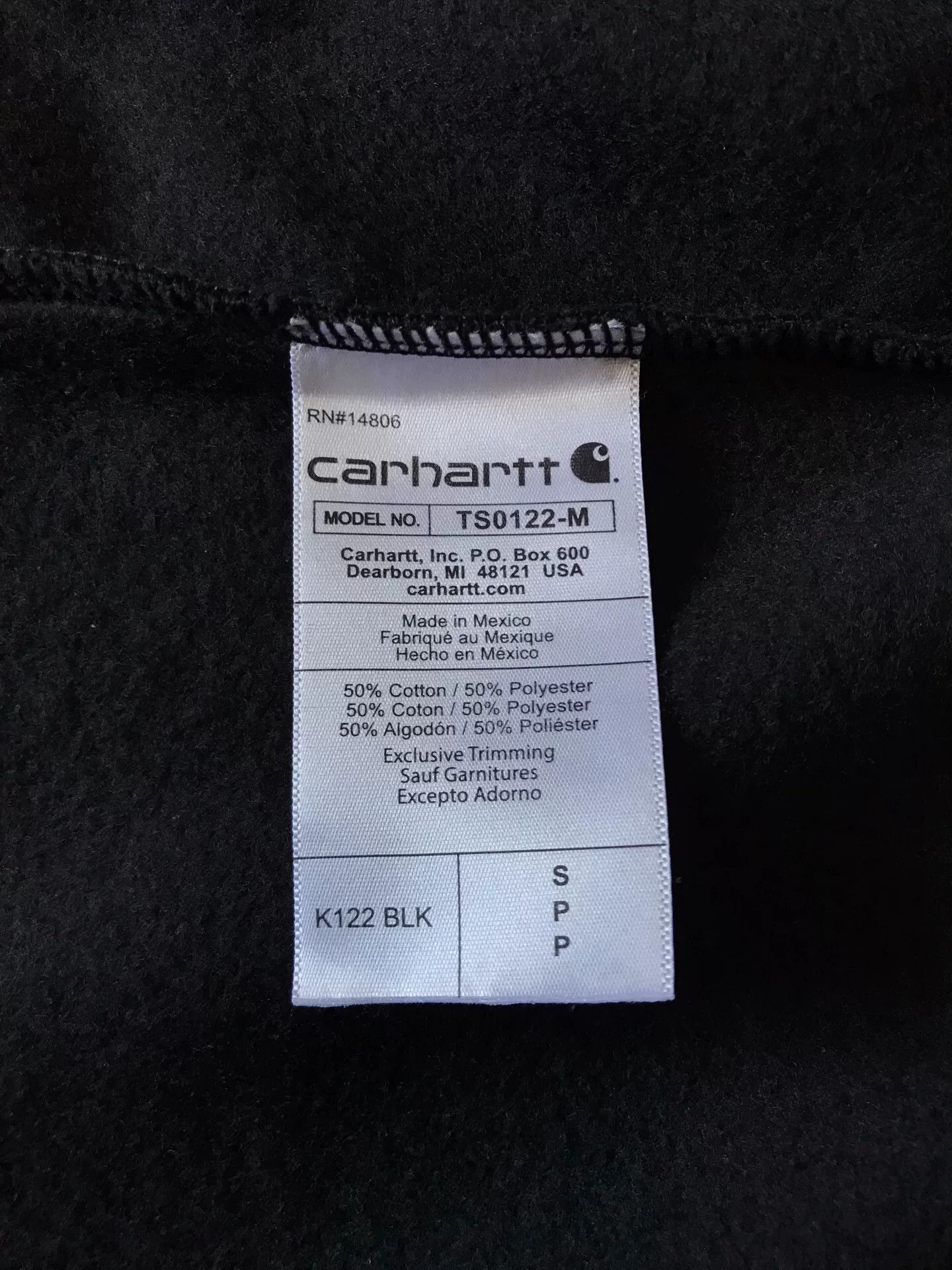 Carhartt Carhartt K122 Black Hooded Zip Sweatshirt Size US S / EU 44-46 / 1 - 8 Thumbnail