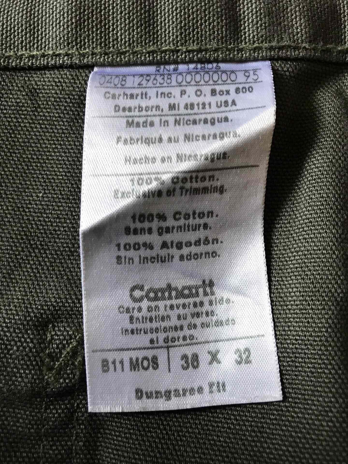 Carhartt Carhartt B11 MOS Canvas Work Pants 36x32 Size US 36 / EU 52 - 9 Thumbnail