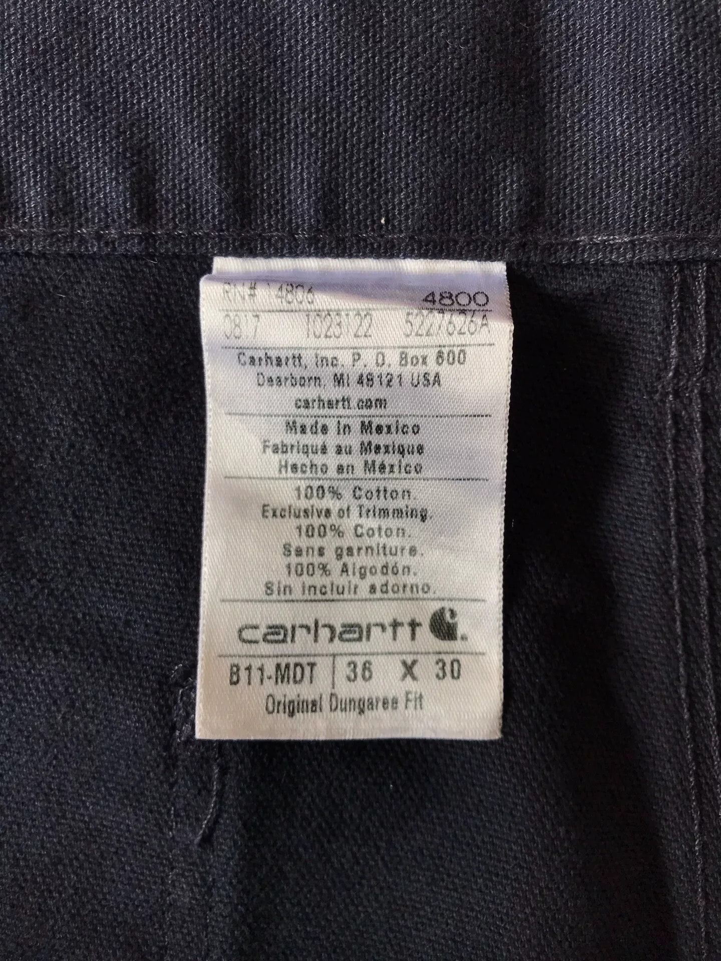 Carhartt Carhartt B11 MDT Canvas Work Pants Size US 36 / EU 52 - 9 Thumbnail