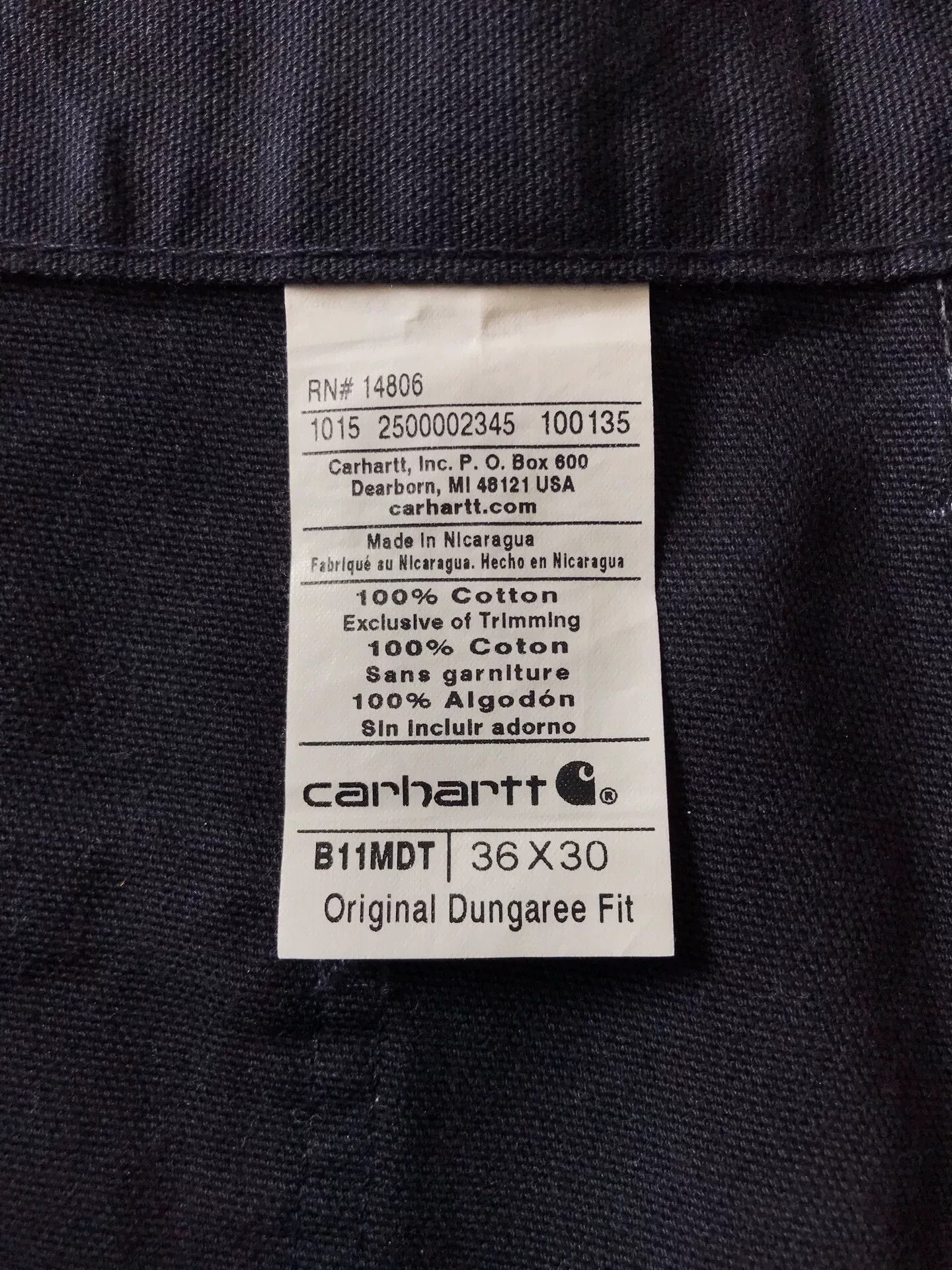 Carhartt Carhartt B11 MDT Midnight Blue Work Pants Size US 36 / EU 52 - 9 Thumbnail