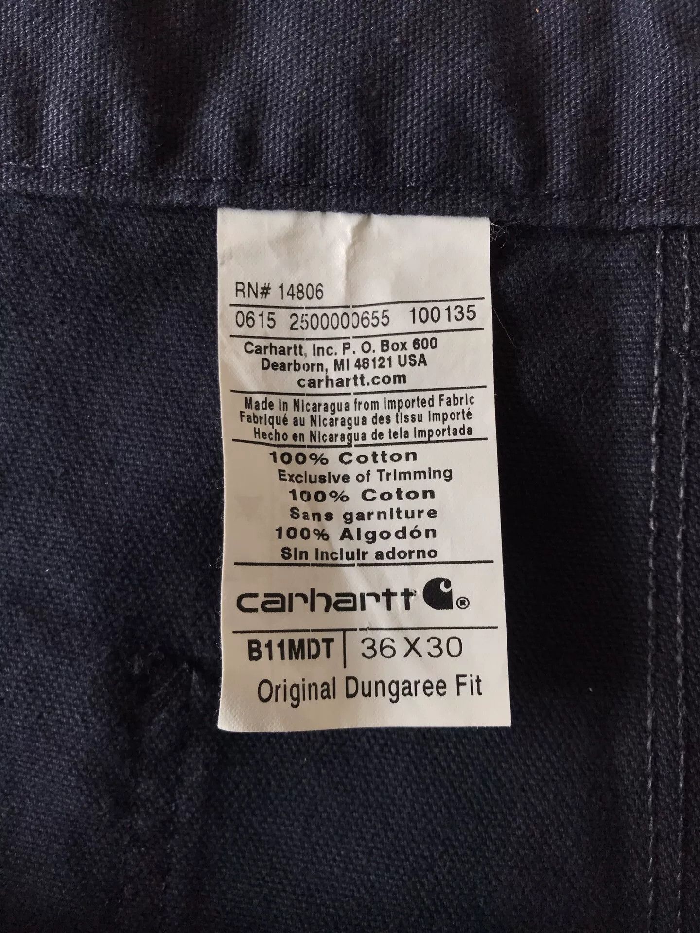 Carhartt Carhartt B11 MDT Washed Canvas Work Pants Size US 36 / EU 52 - 9 Thumbnail