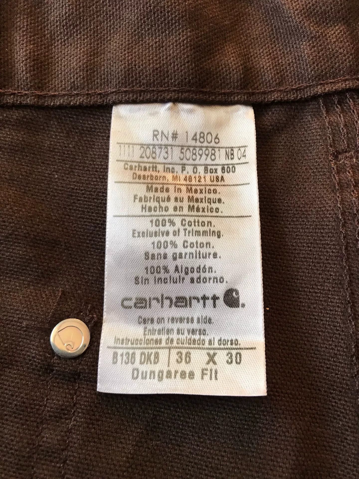 Carhartt Carhartt B136 Double Knee Work Pants Size US 36 / EU 52 - 9 Thumbnail