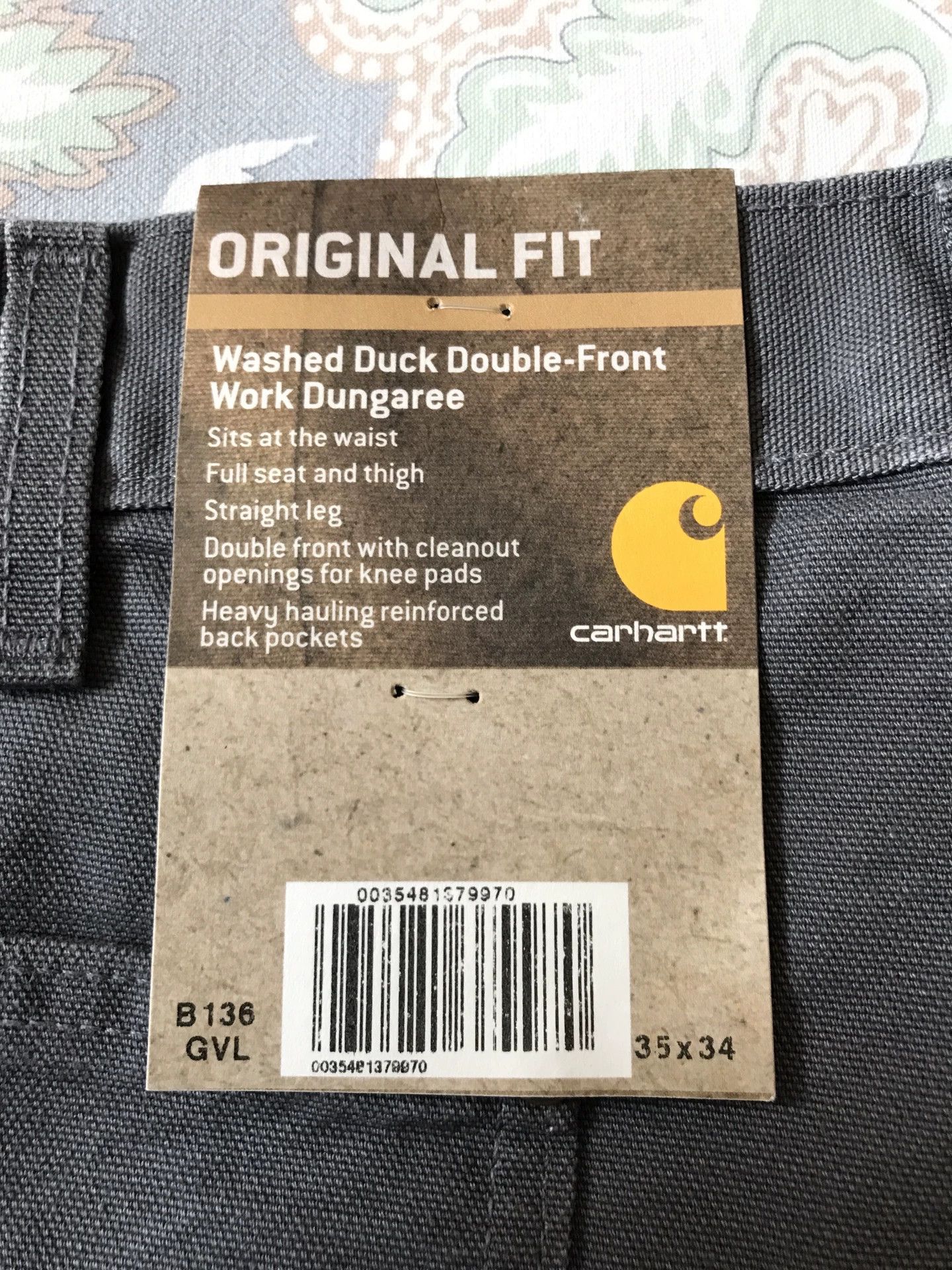 Carhartt Carhartt B136 Canvas Work Pants Size US 35 - 8 Thumbnail