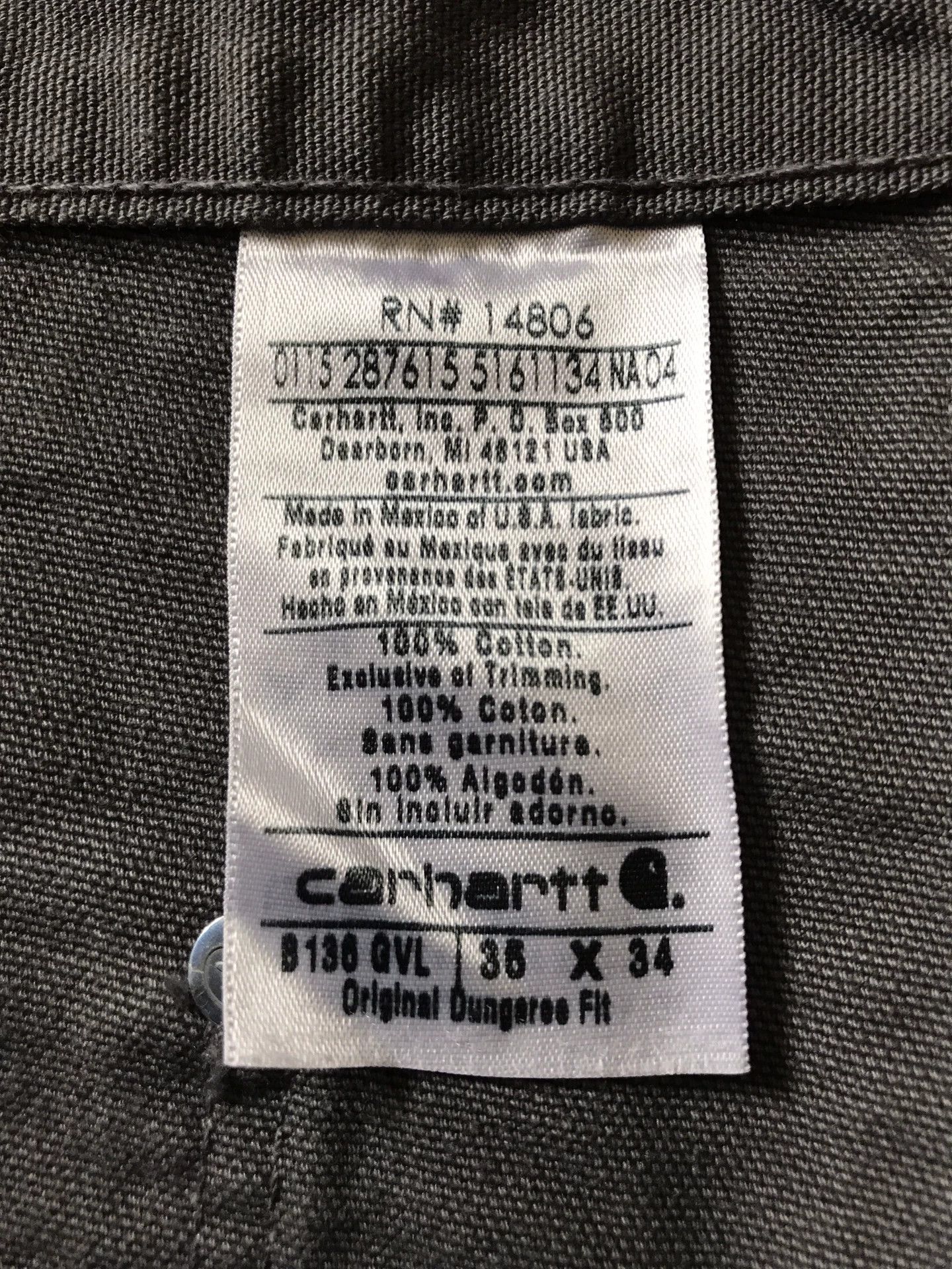 Carhartt Carhartt B136 Canvas Work Pants Size US 35 - 9 Thumbnail