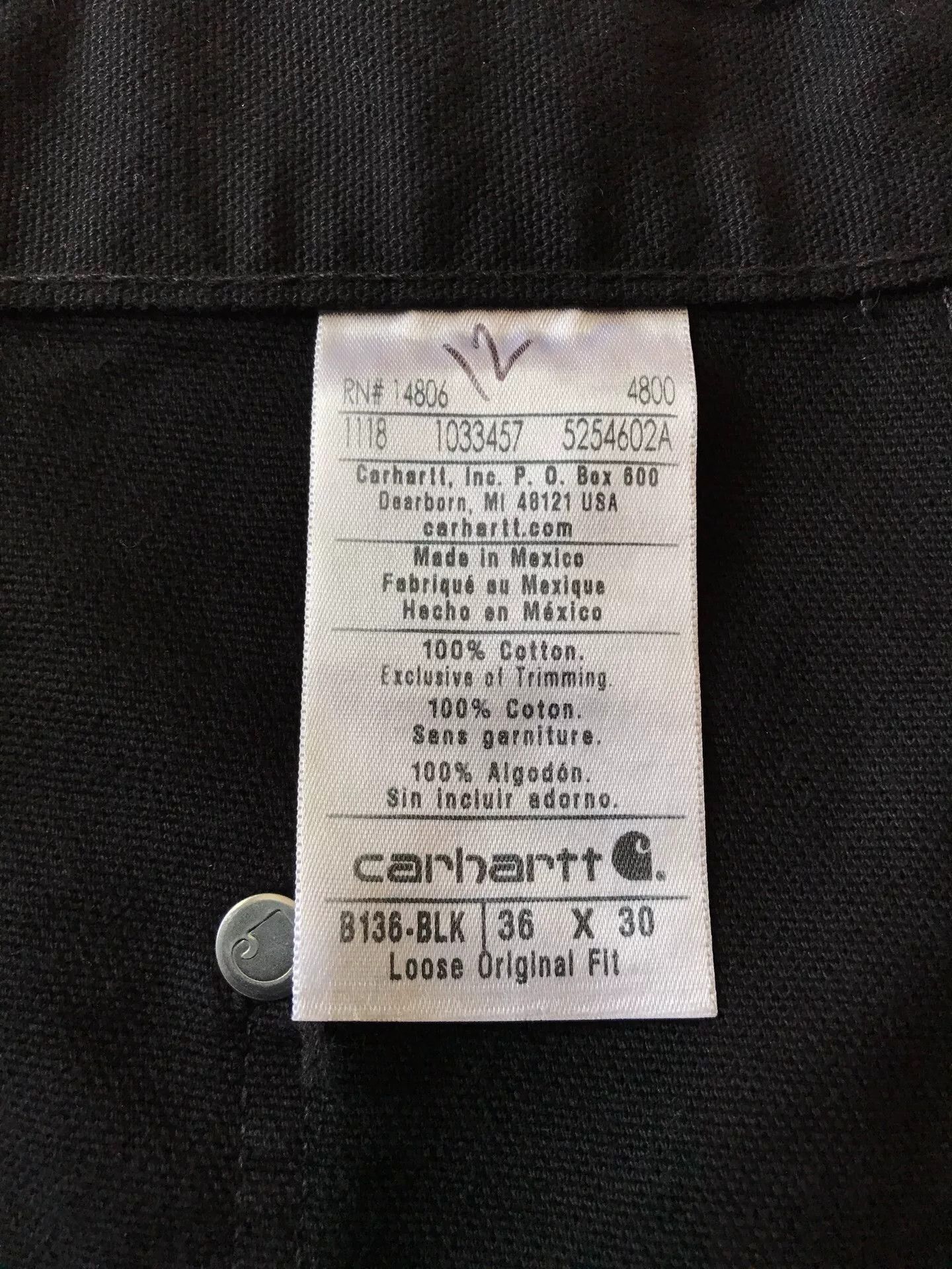 Carhartt Carhartt B136 Work Pants W36L30 Size US 36 / EU 52 - 9 Thumbnail