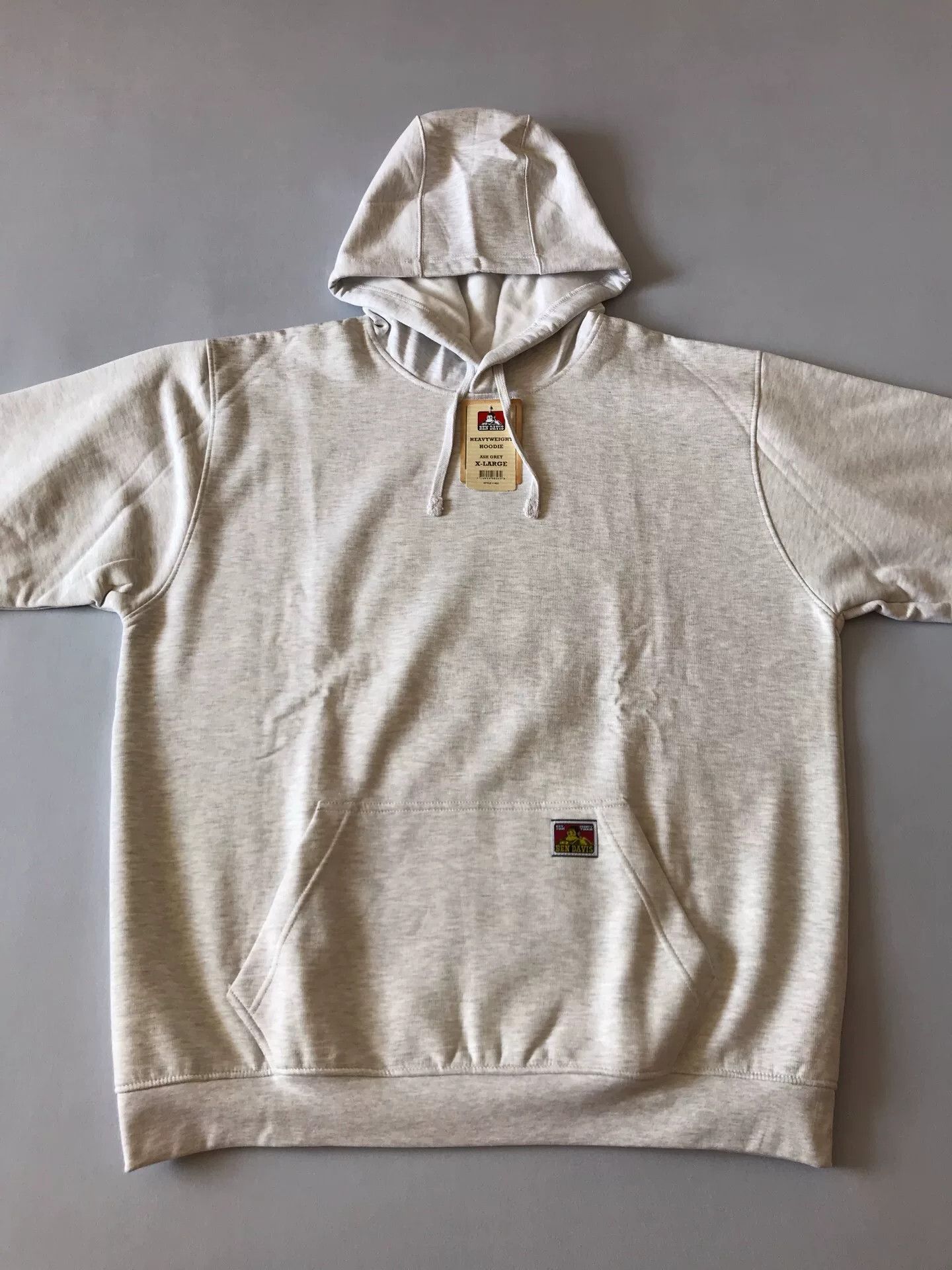 Ben Davis Ben Davis Gray White Hooded Pullover Size US XL / EU 56 / 4 - 3 Thumbnail