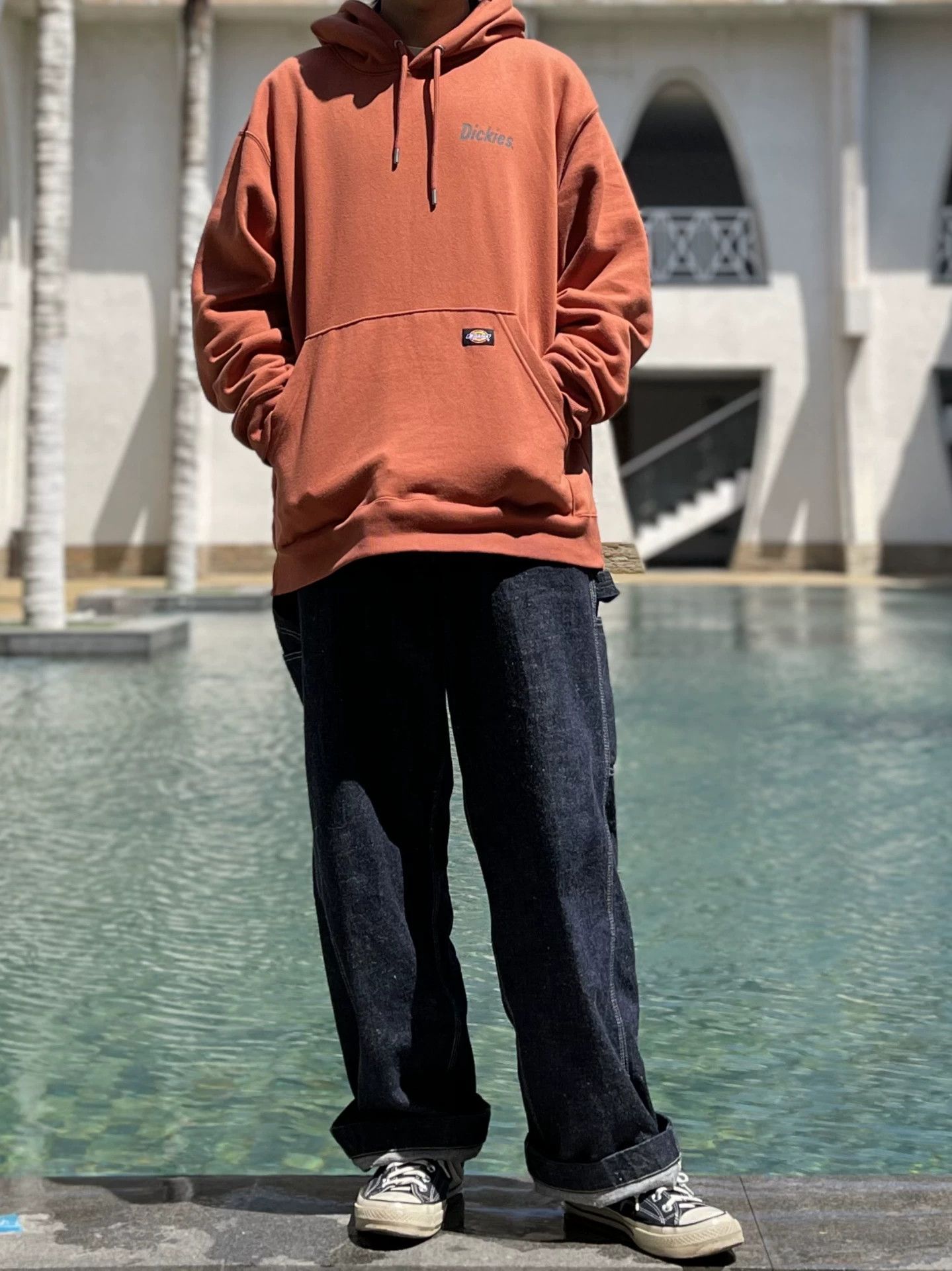 Dickies Dickies US Version Brown Hooded Pullover Size US L / EU 52-54 / 3 - 9 Thumbnail