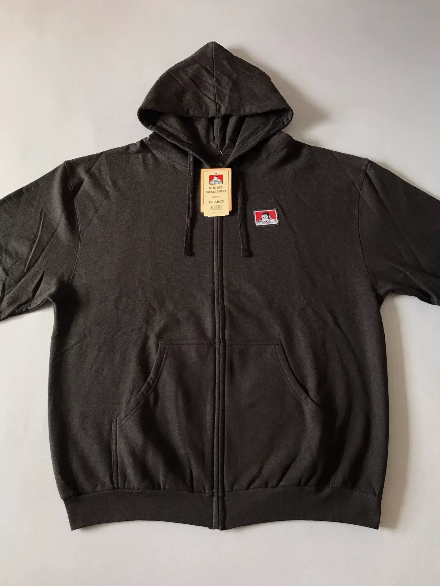 Ben Davis Ben Davis 9034 Black XL Hooded Zip Sweatshirt Size US XL / EU 56 / 4 - 3 Thumbnail