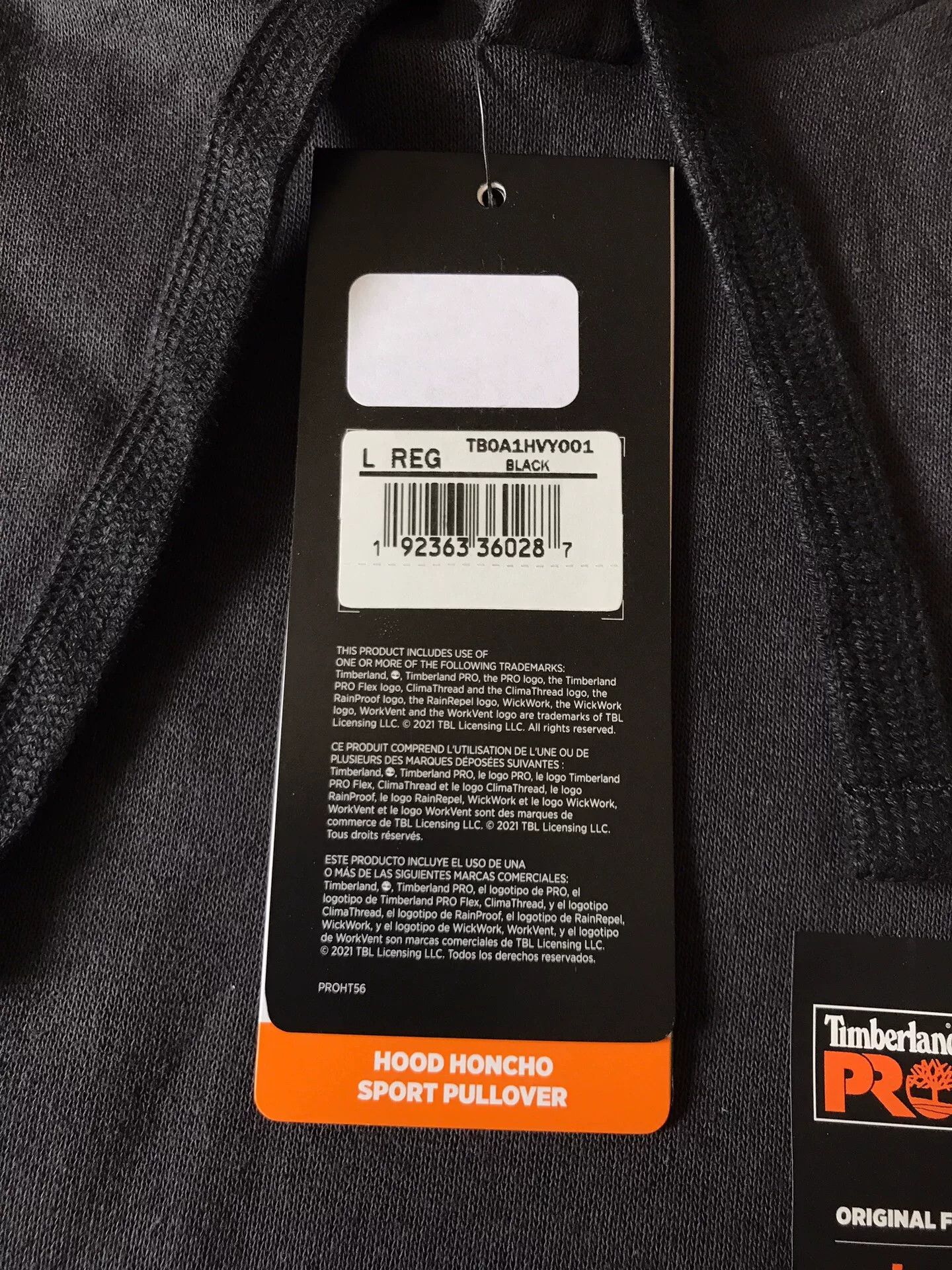 Timberland Timberland PRO Hoodie TB0A1HVY Size US L / EU 52-54 / 3 - 8 Thumbnail
